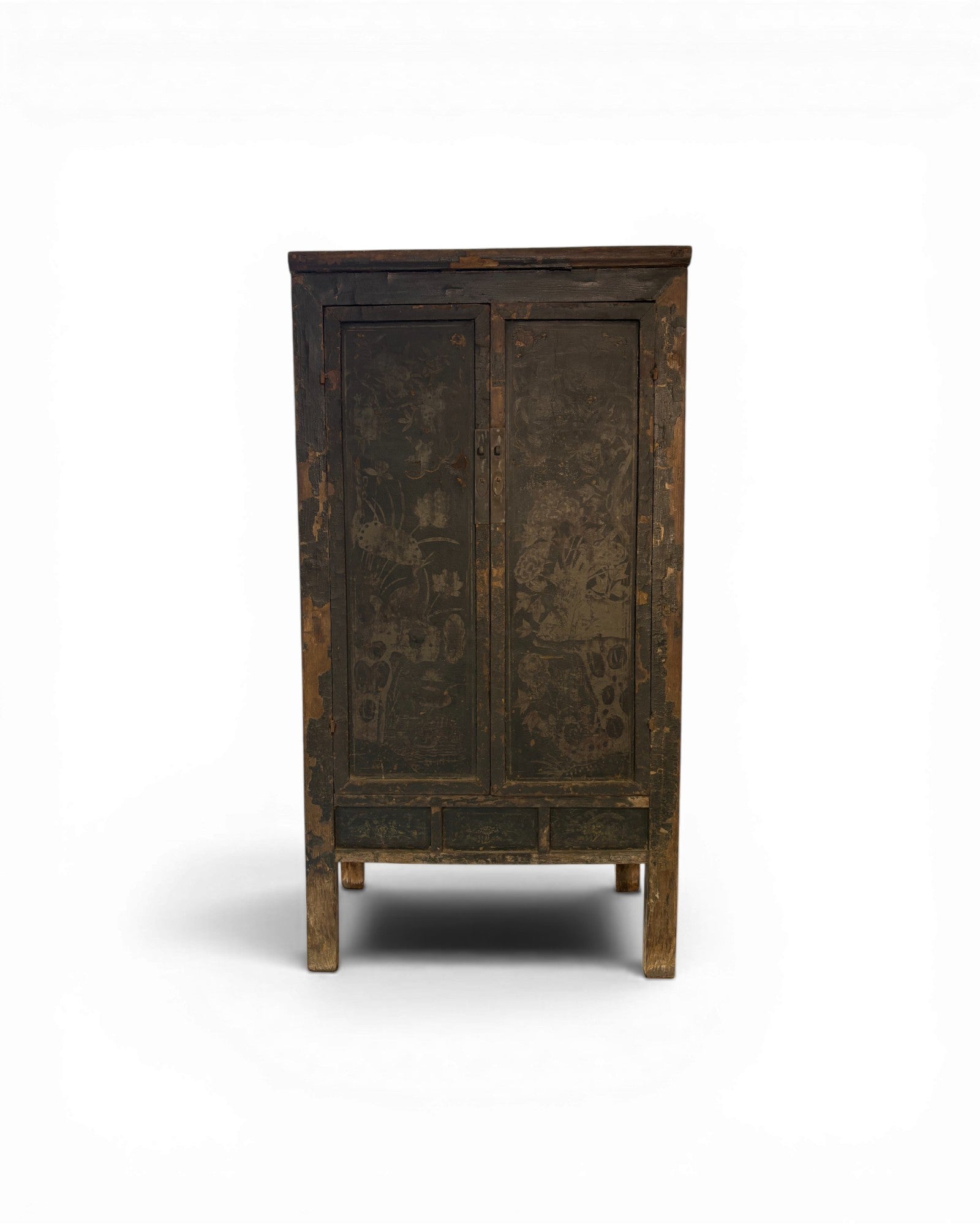 Black Lacquer Floral Cabinet - Surround Living - 38