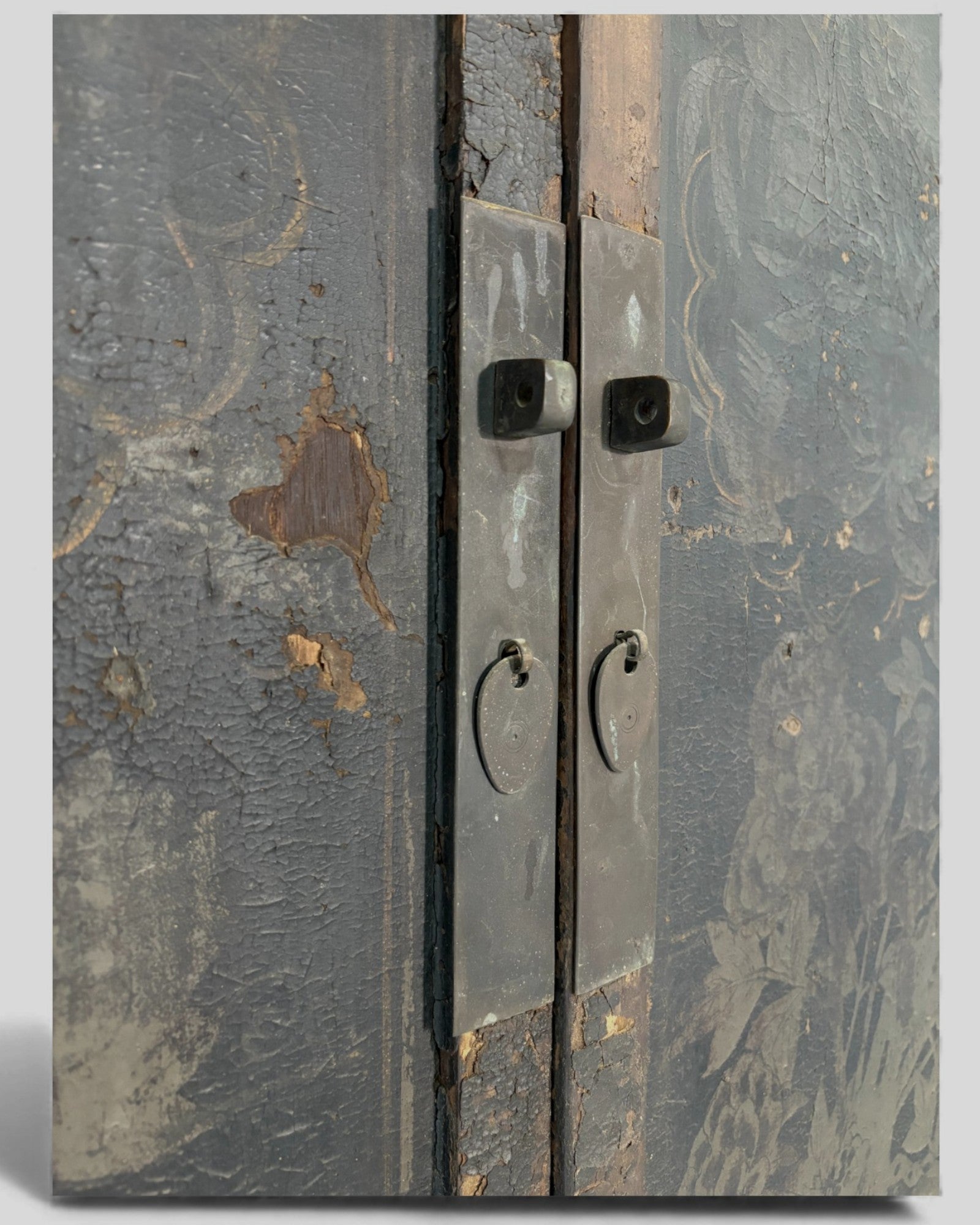 Black Lacquer Floral Cabinet - Surround Living - 8