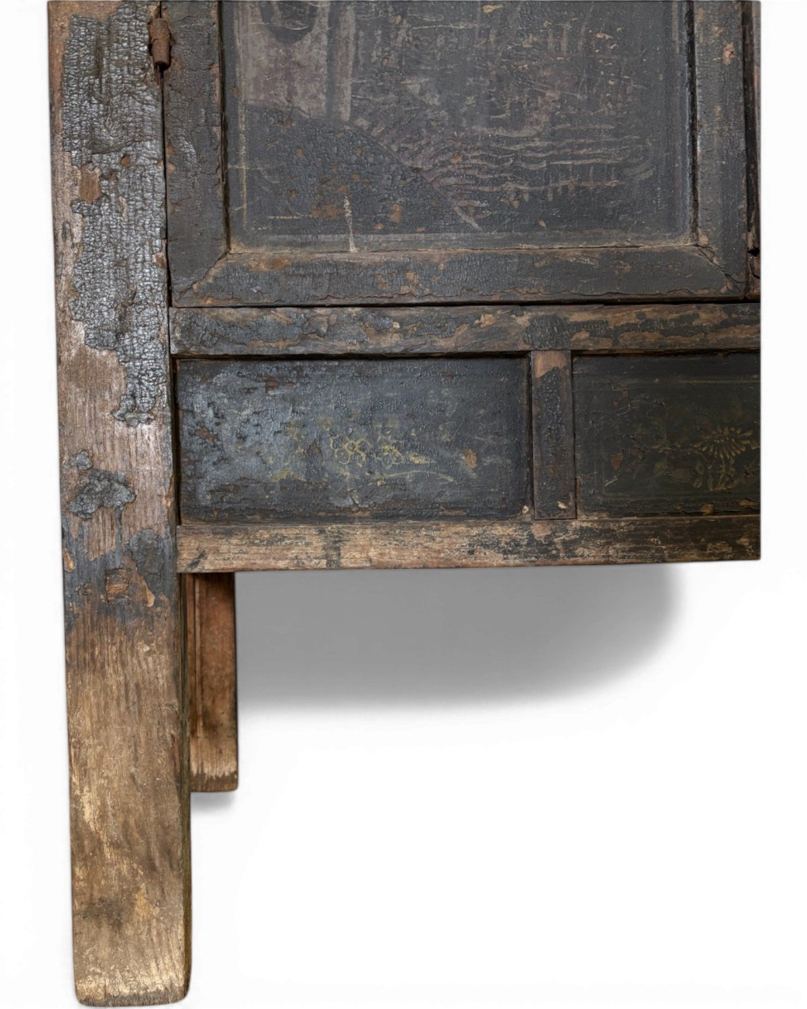 Black Lacquer Floral Cabinet - Surround Living - 37