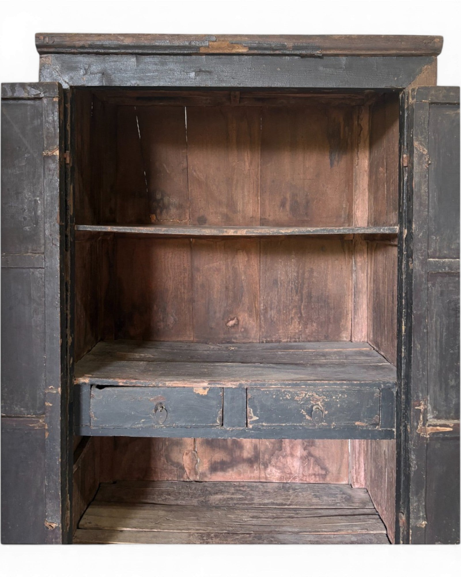 Black Lacquer Floral Cabinet - Surround Living - 39