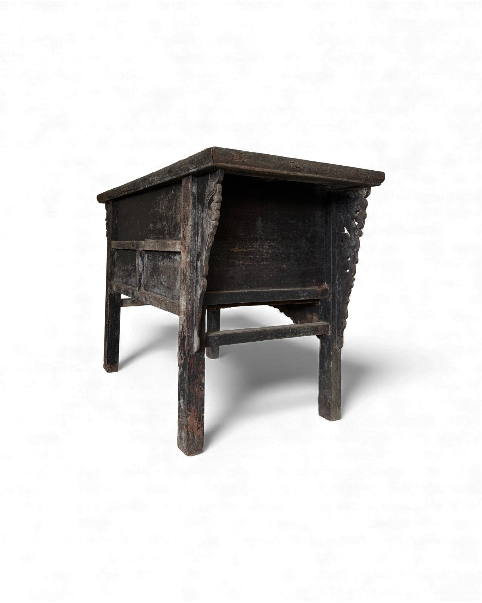Black Lacquer Carved Elm Coffer - Surround Living - 30