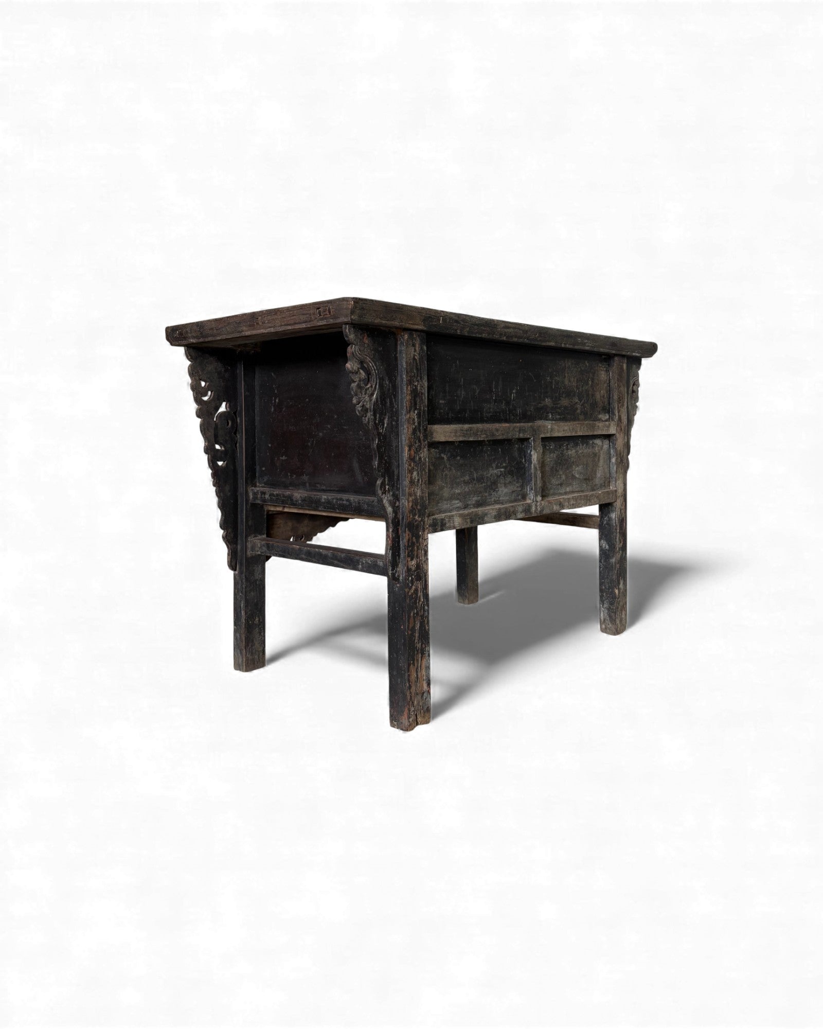 Black Lacquer Carved Elm Coffer - Surround Living - 8