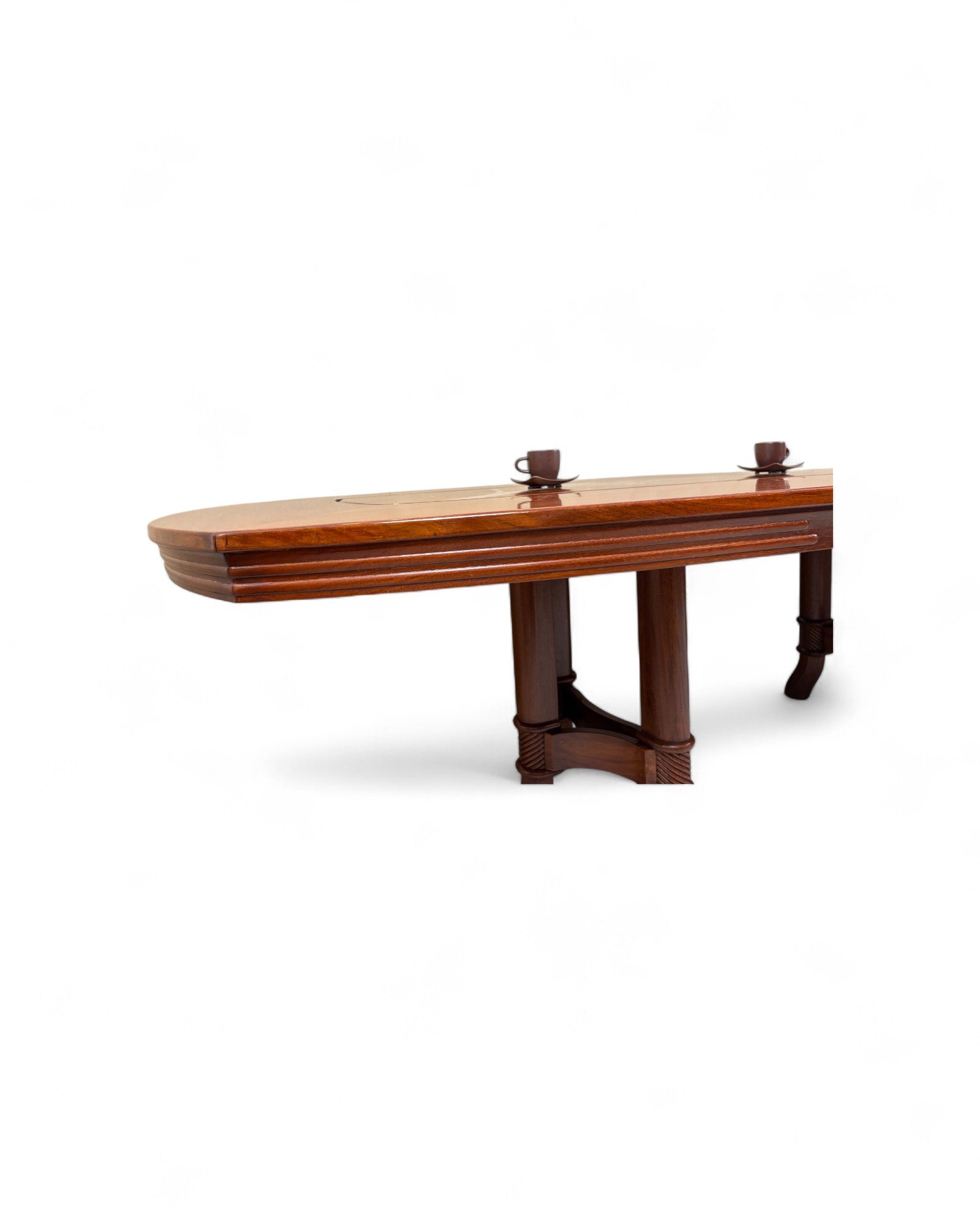 Chinese Rosewood Dining Table with Wild Pearl Inlay - Reproduction