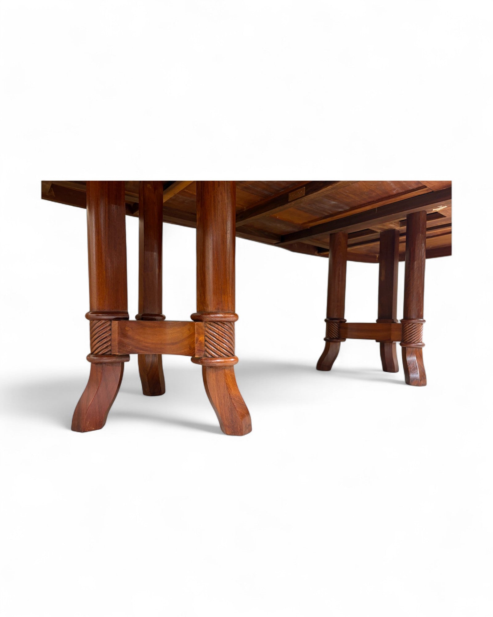 Chinese Rosewood Dining Table with Wild Pearl Inlay - Reproduction