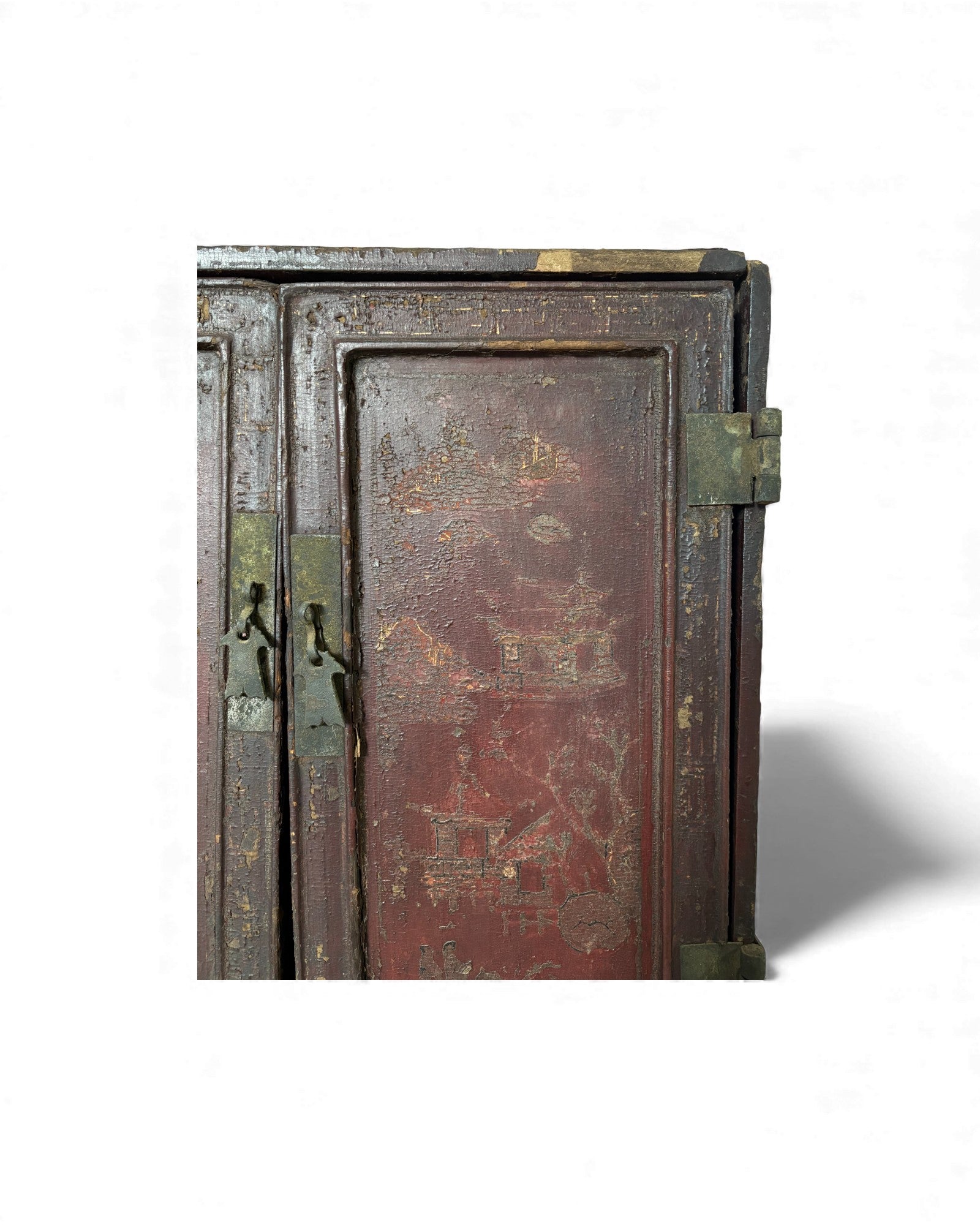 Red Lacquer Portable Buddhist Shrine Cabinet - Surround Living - 6