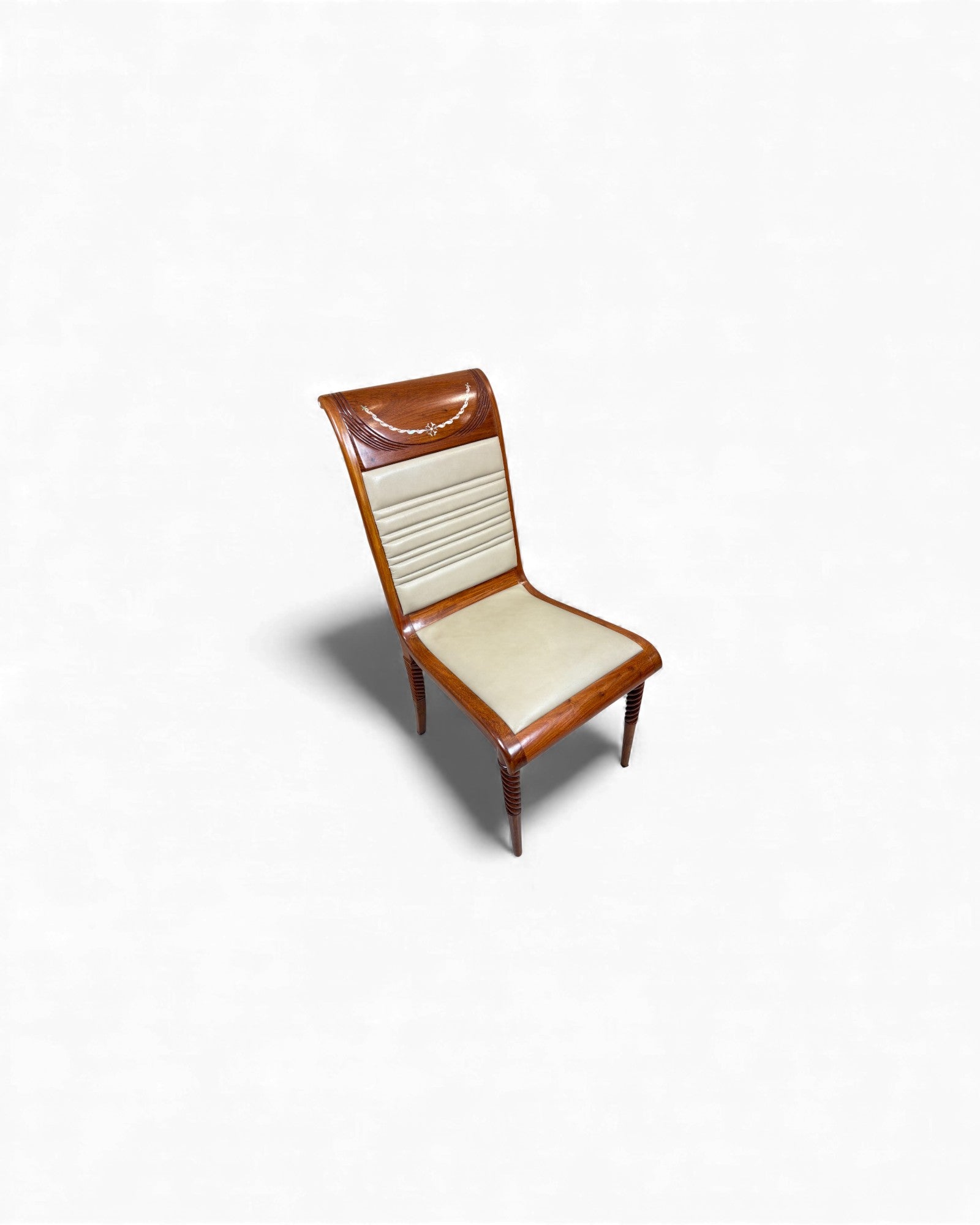 Chinese Rosewood Chair with Pearl Inlay - Reproduction