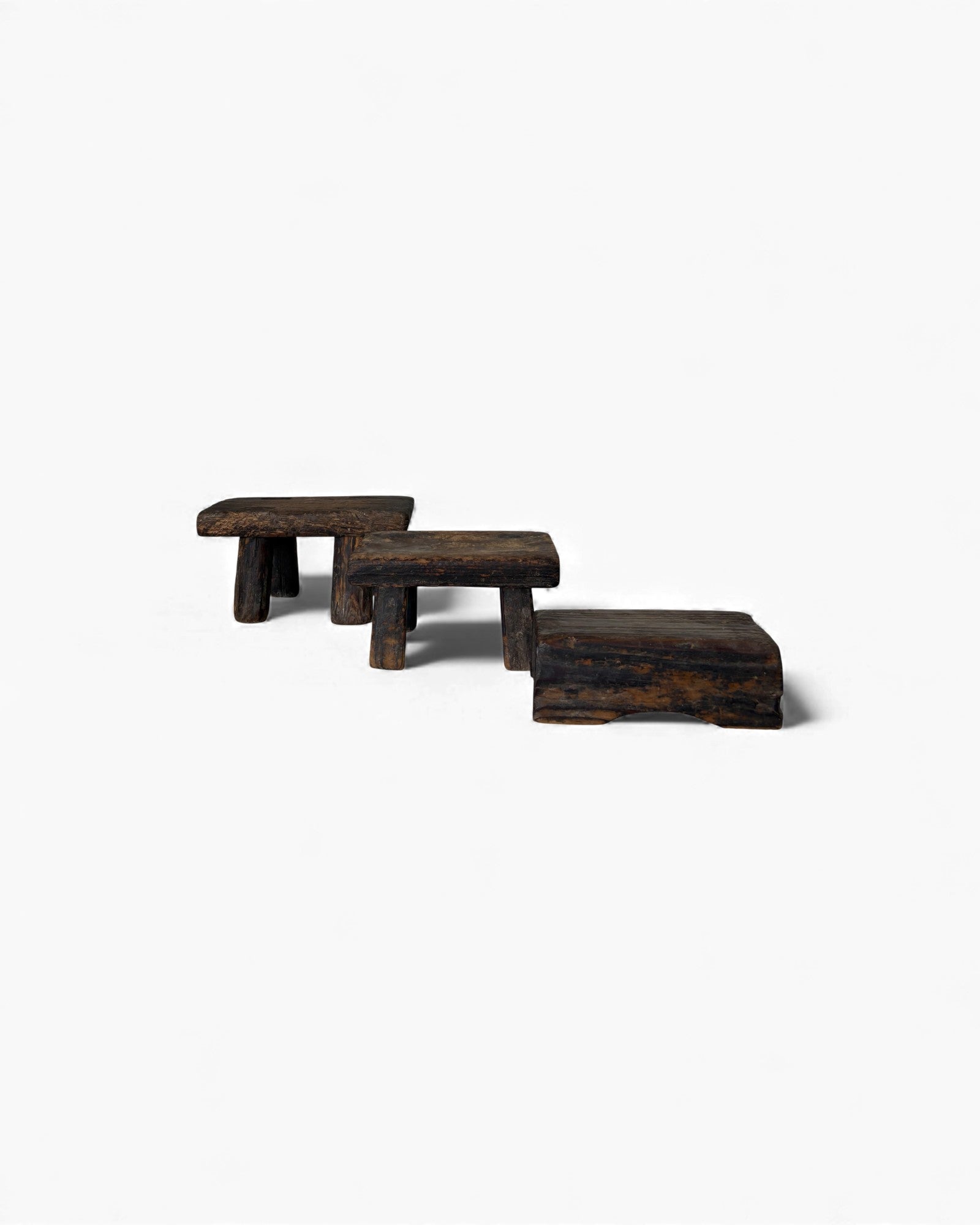 Miao Minority Low Wooden Stool 1 - Surround Living - 21