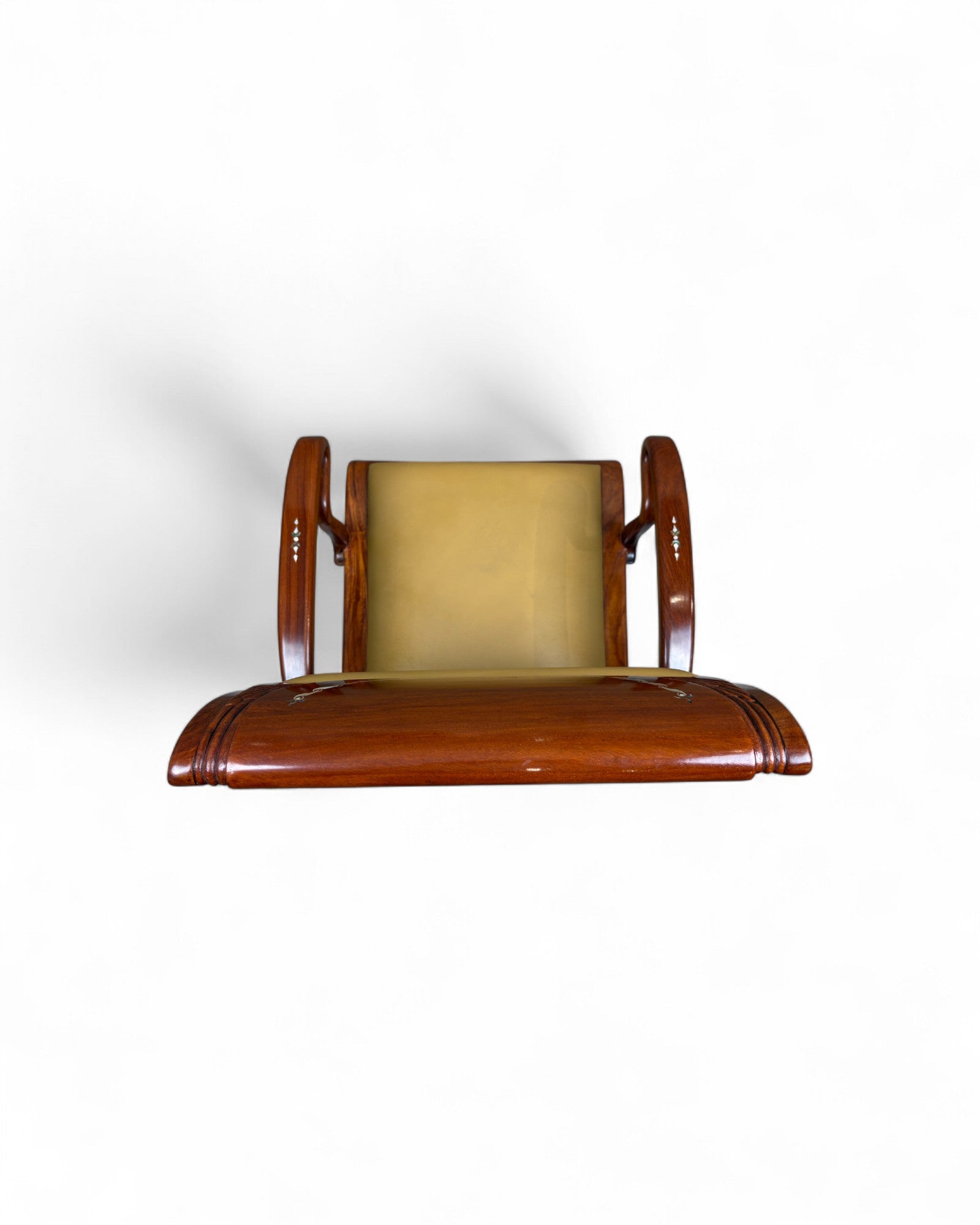 Chinese Rosewood Dining Armchair, Pearl Inlay - Reproduction