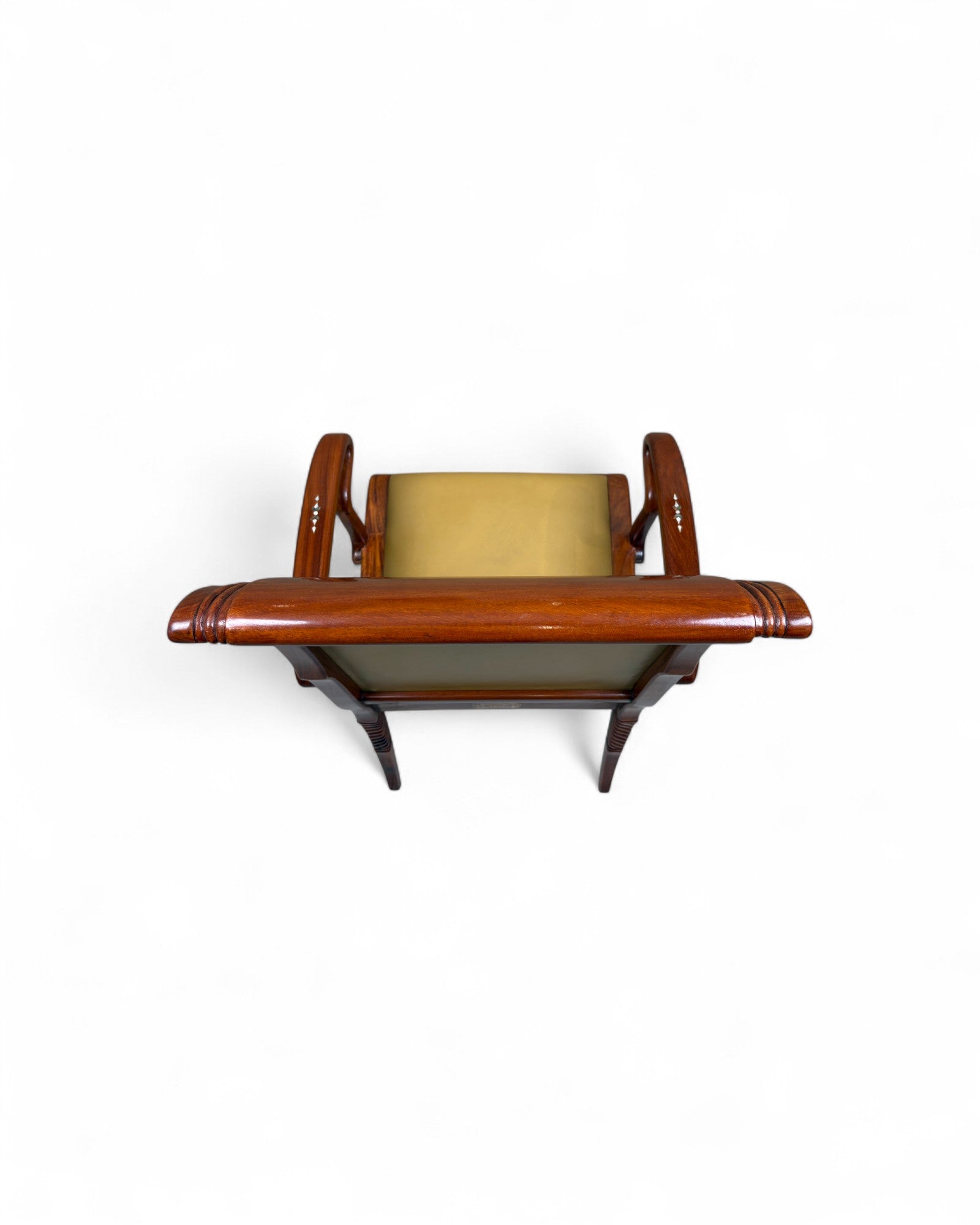 Chinese Rosewood Dining Armchair, Pearl Inlay - Reproduction