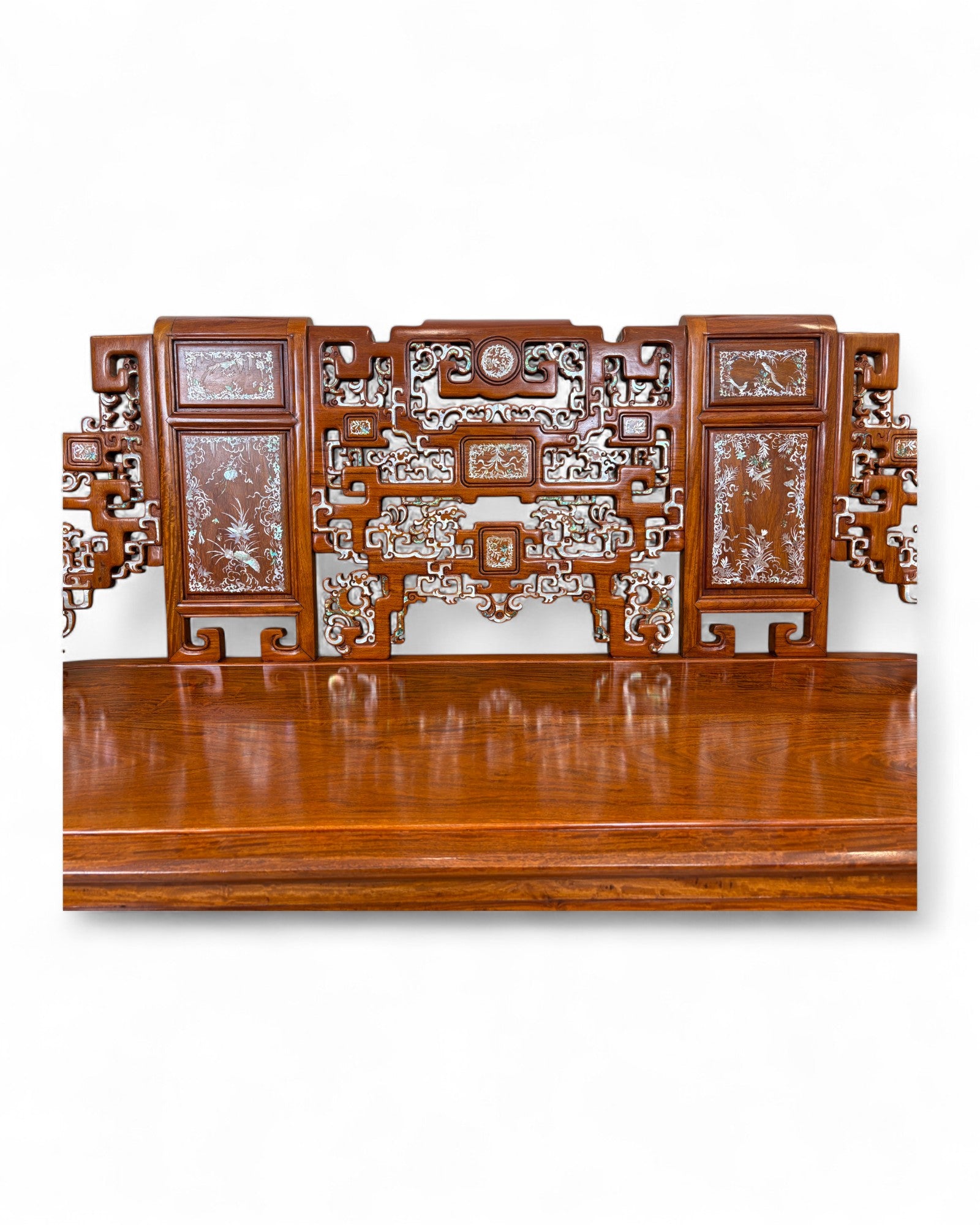 Traditional Chinese Grand Ming Living Room Bench Sofa - Reproduction