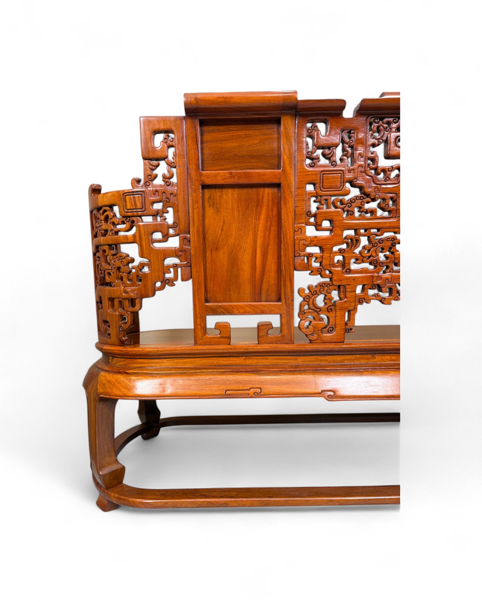 Traditional Chinese Grand Ming Living Room Bench Sofa - Reproduction