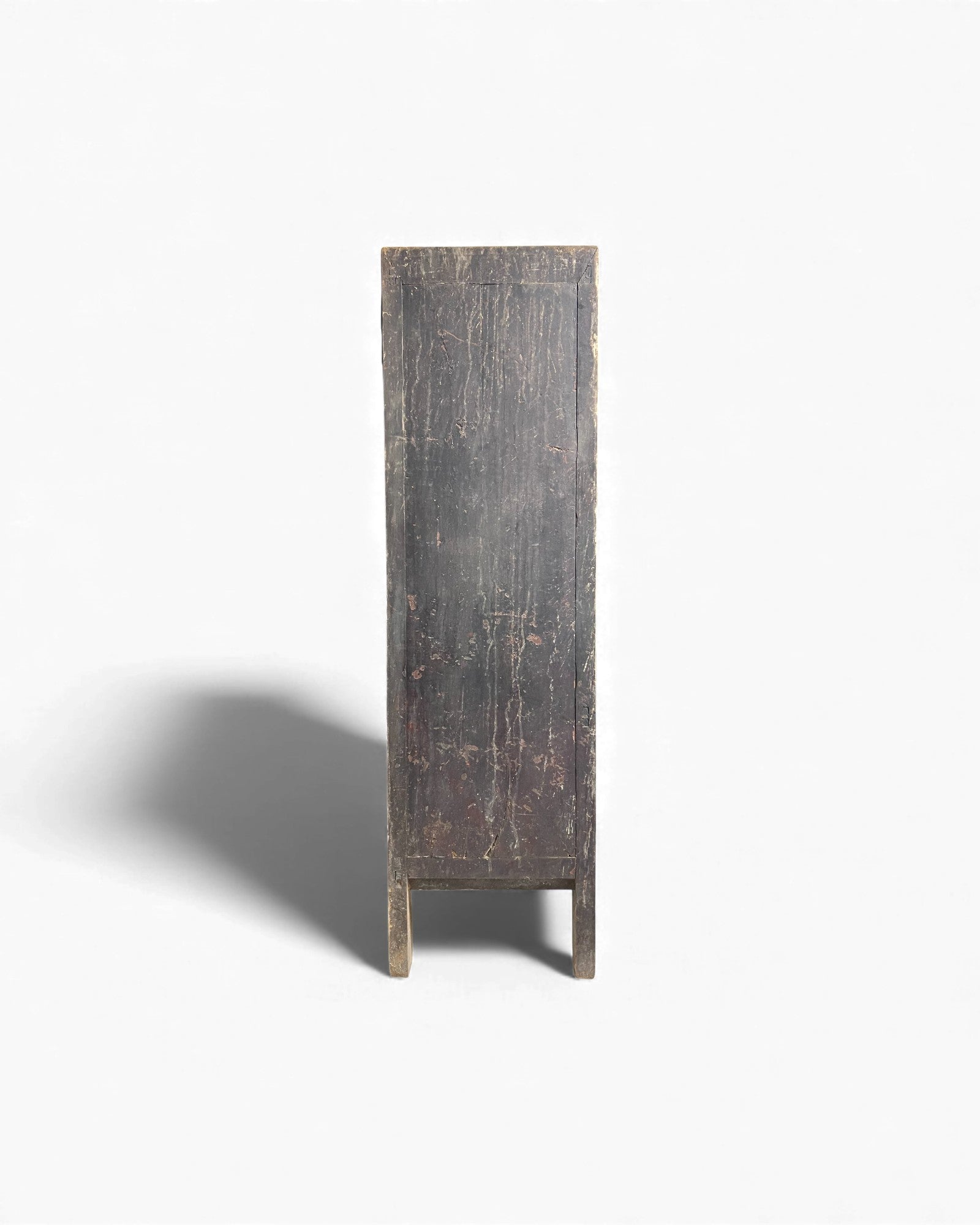 Chinese Distressed Black Floral Base Chinese Cabinet - Surround Living - 6