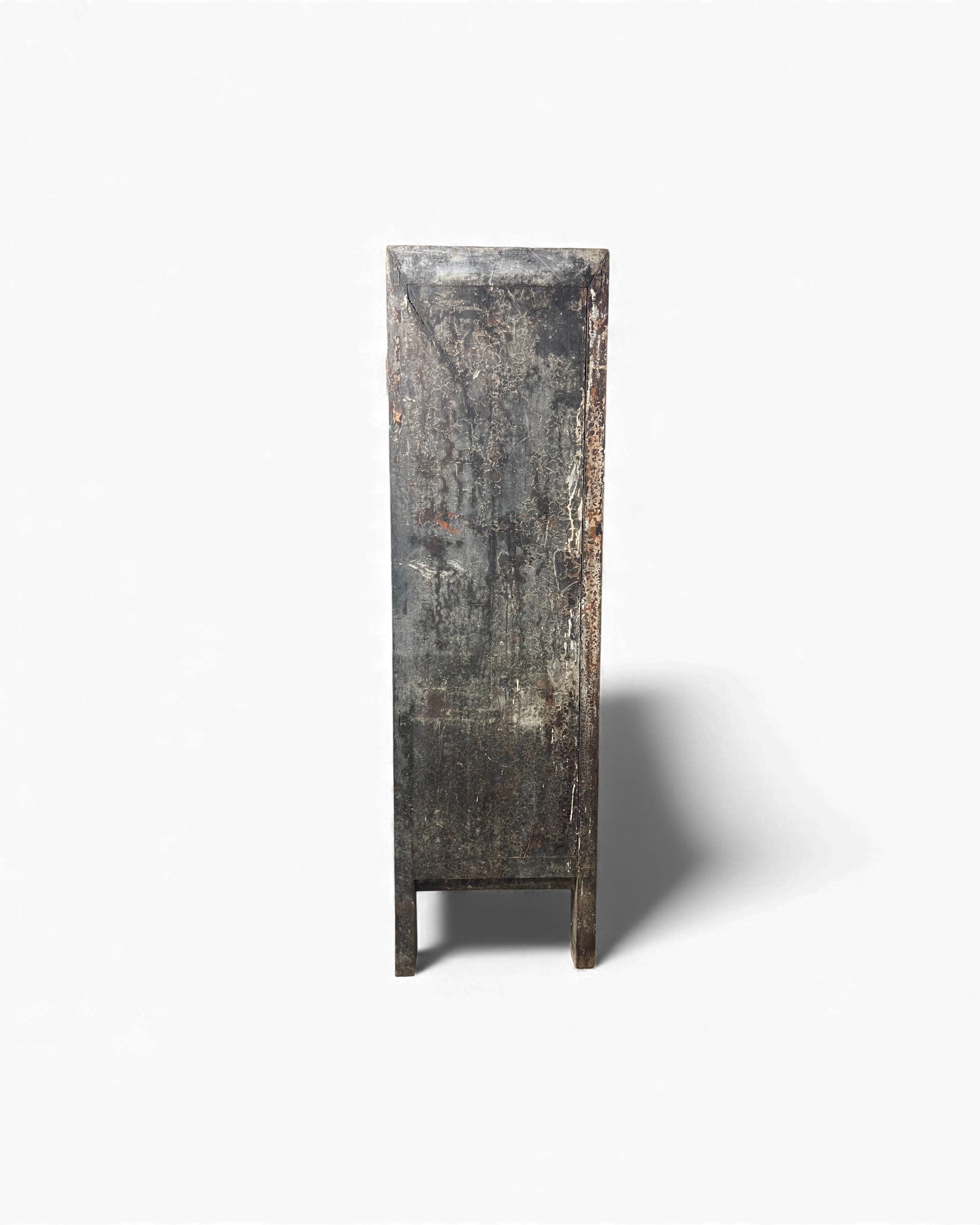 Chinese Distressed Black Floral Base Chinese Cabinet - Surround Living - 7