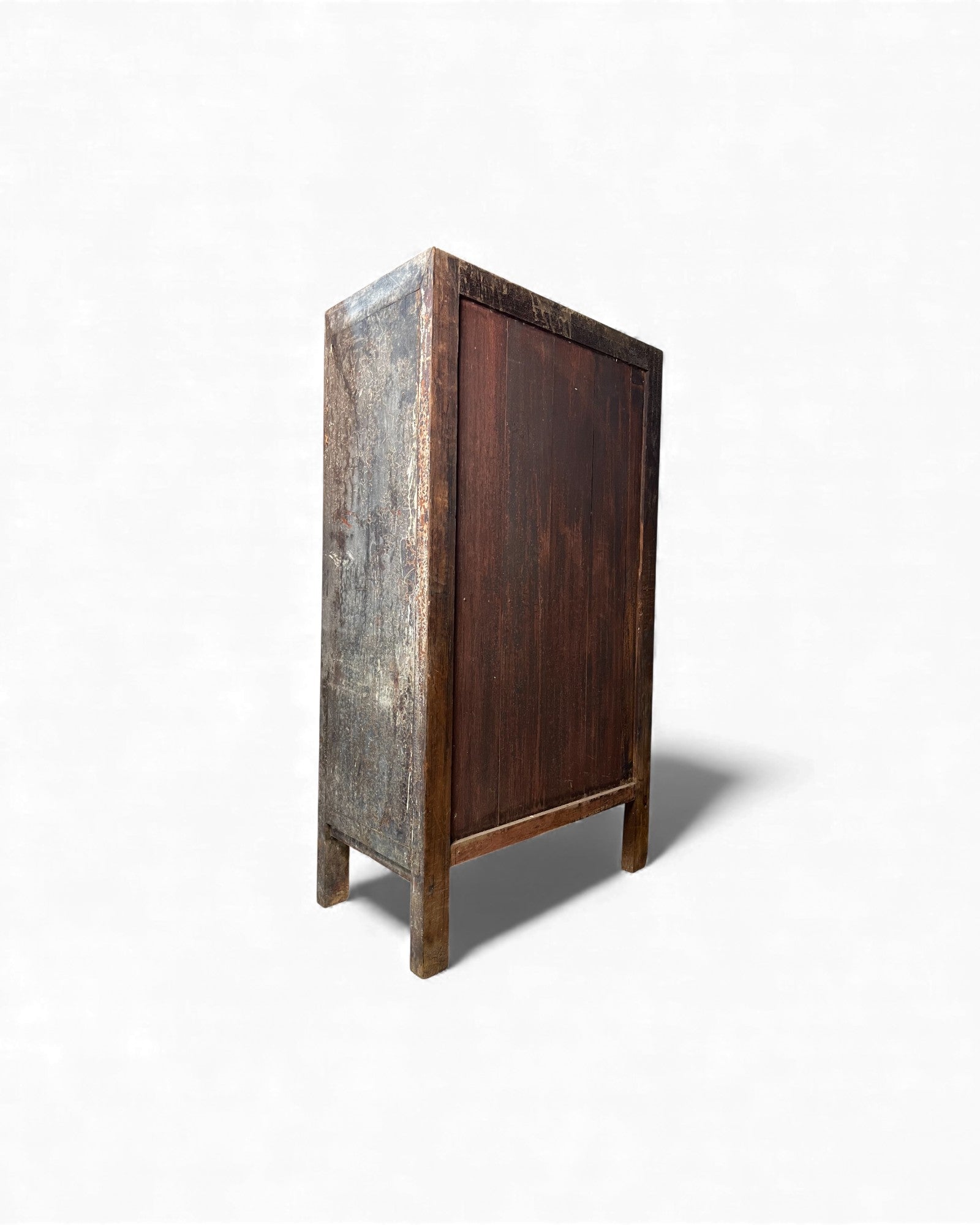Chinese Distressed Black Floral Base Chinese Cabinet - Surround Living - 11