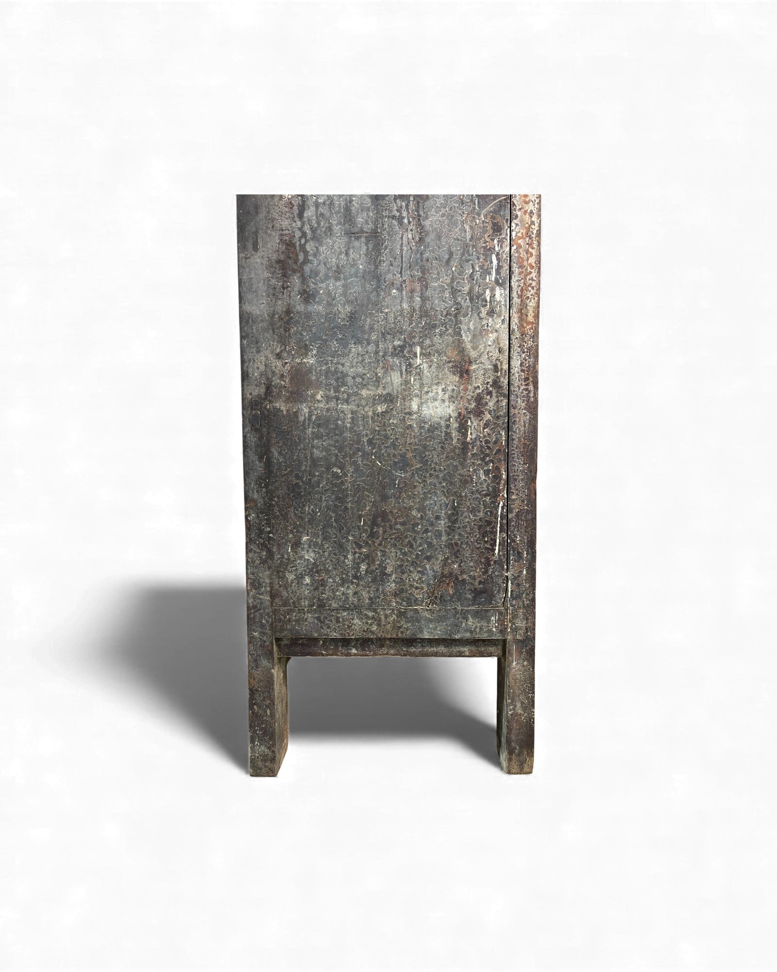 Chinese Distressed Black Floral Base Chinese Cabinet - Surround Living - 4