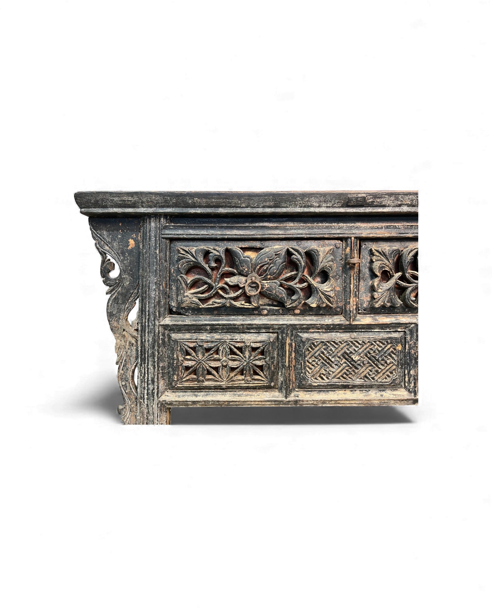 Shanxi Distressed Accented Wooden Sideboard - Surround Living - 7