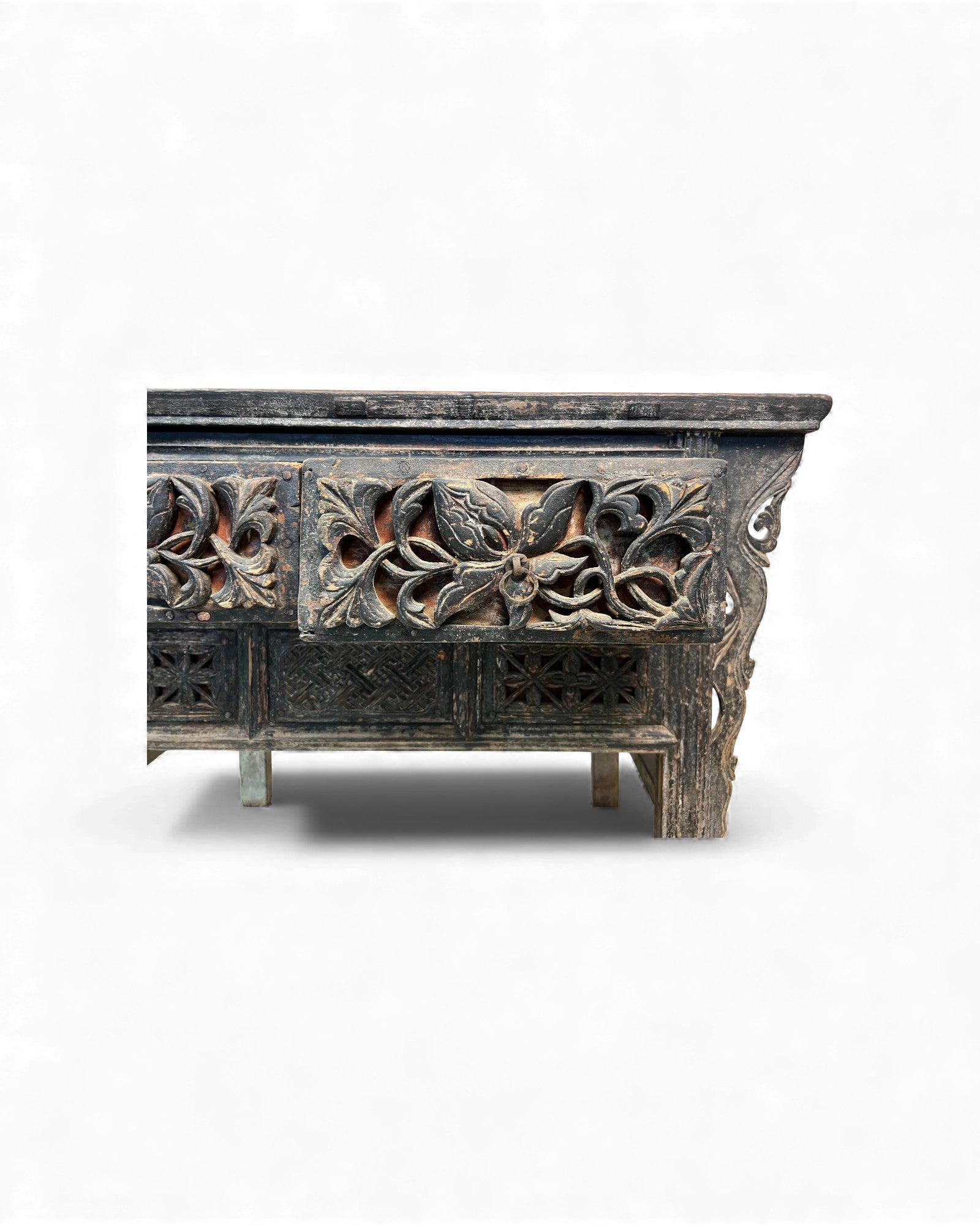 Shanxi Distressed Accented Wooden Sideboard - Surround Living - 27
