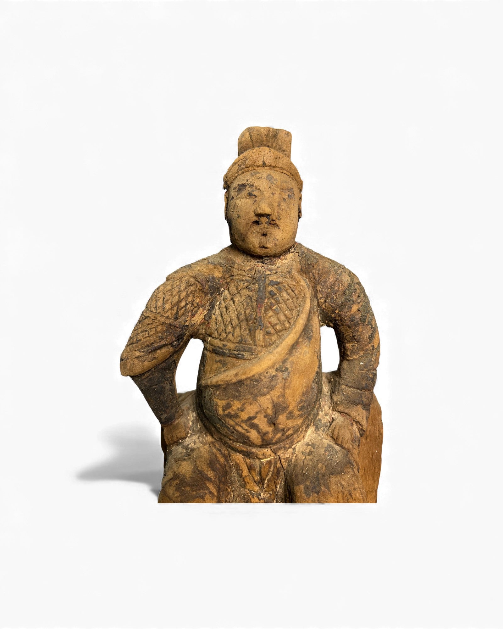 Shanxi Carved Wooden Taoist Deity Figure - Surround Living - 10