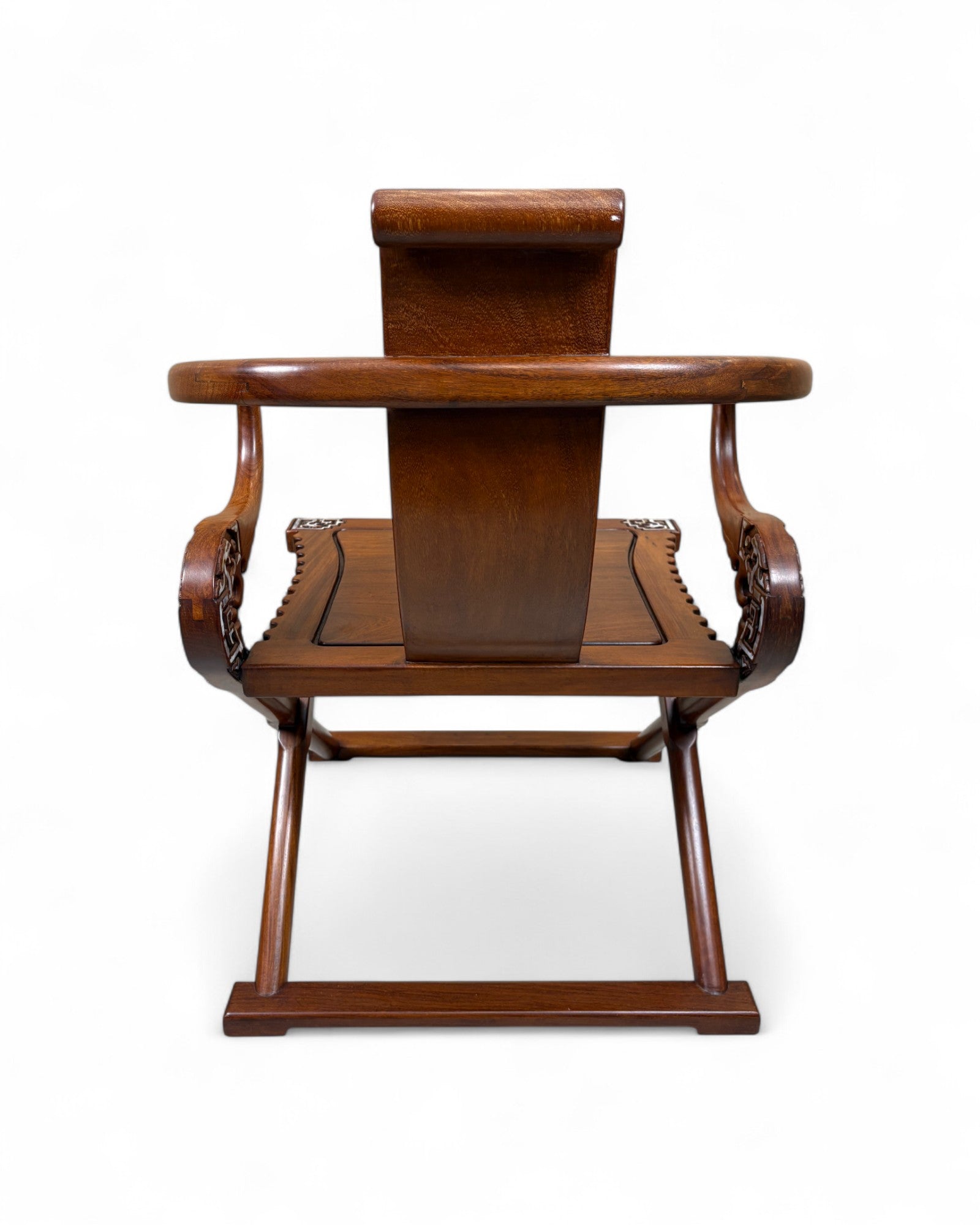 Chinese Reproduction Ming-style folding Horseshoe-back Armchair