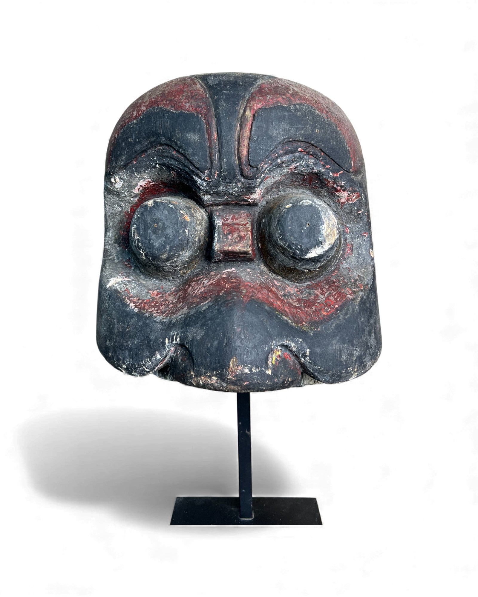 Hunan Folk Festival Mask in Red and Black Pigment - Surround Living - 2