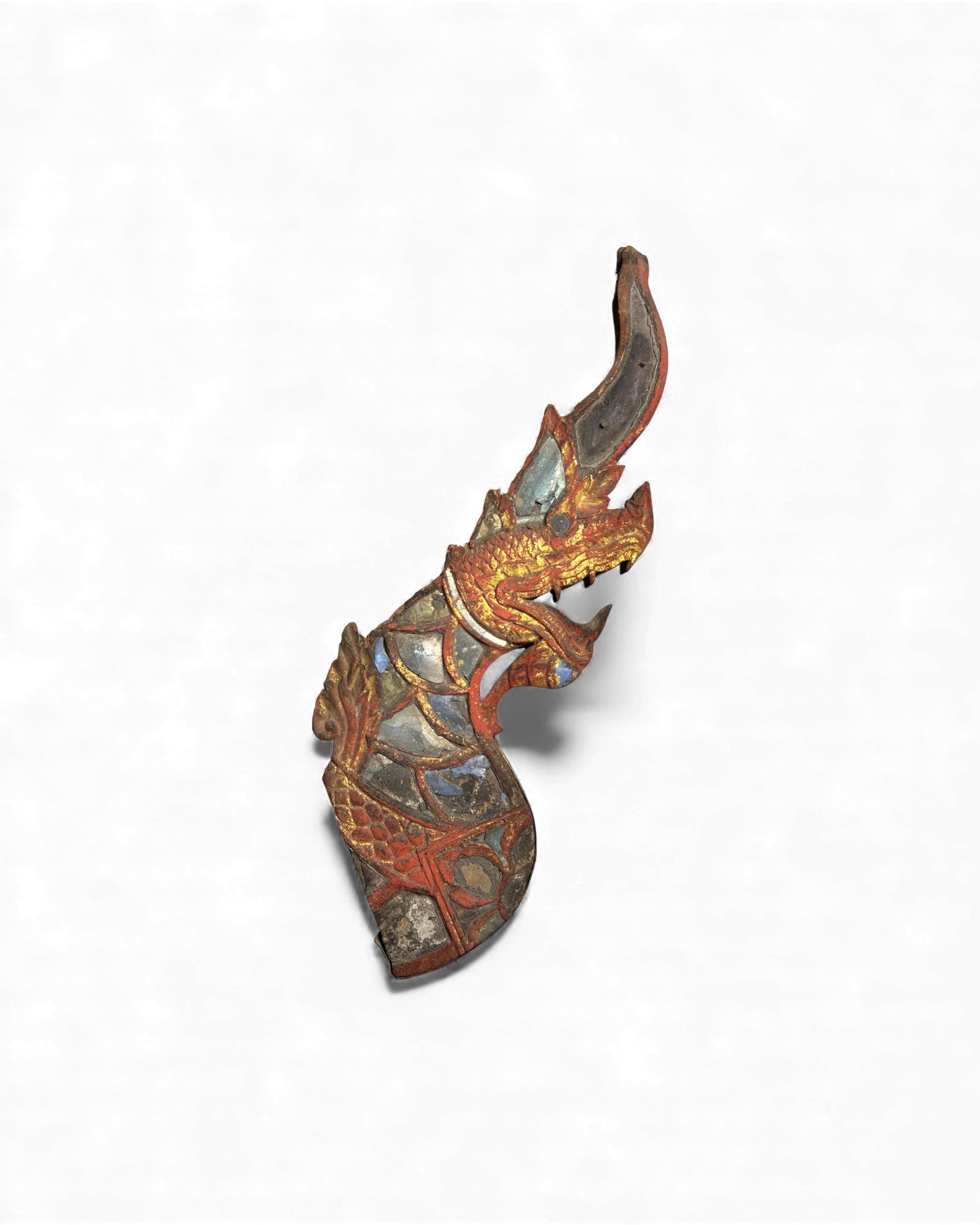 Thai Naga Architectural Finial - Set of 2 - Surround Living - 14