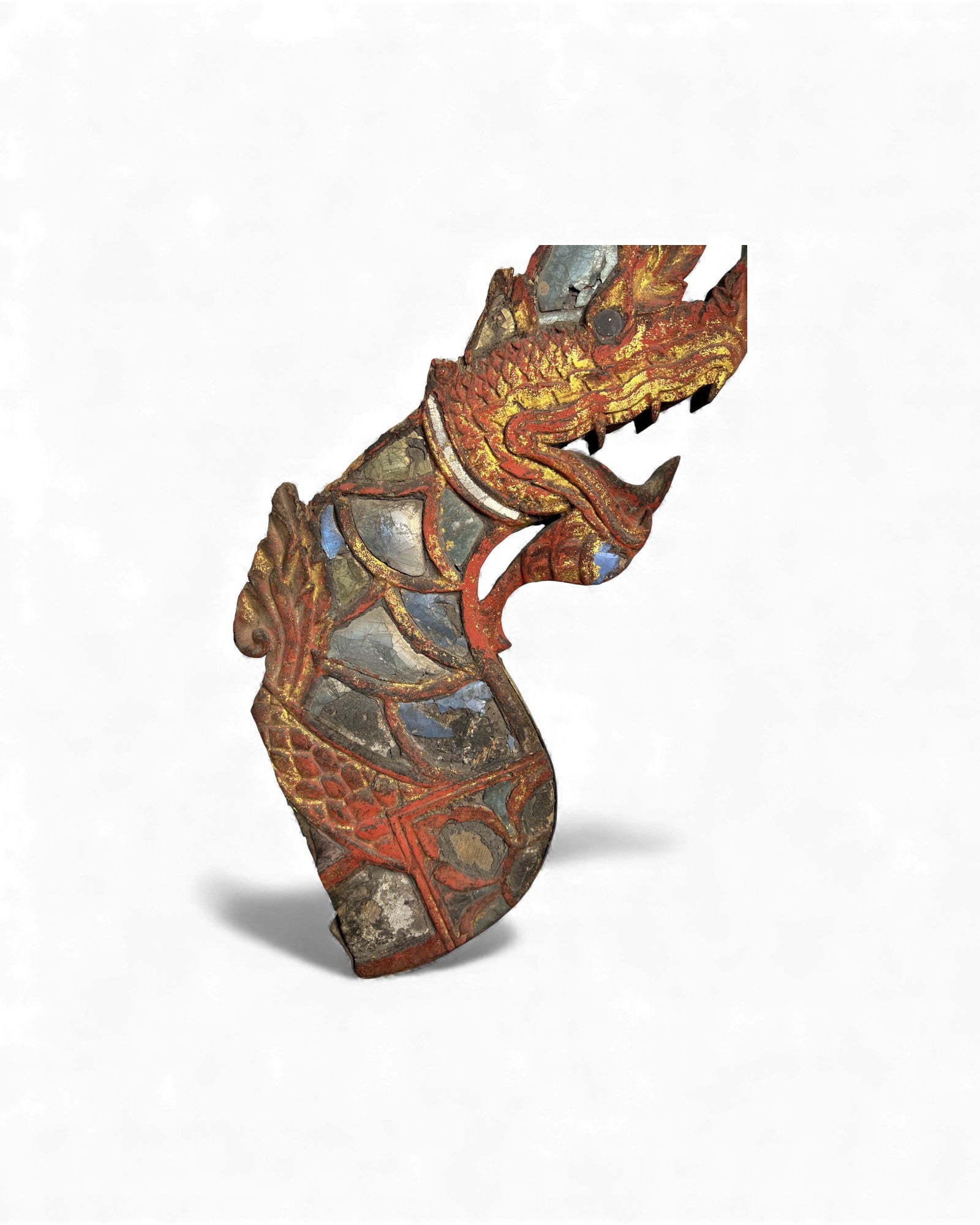 Thai Naga Architectural Finial - Set of 2 - Surround Living - 10