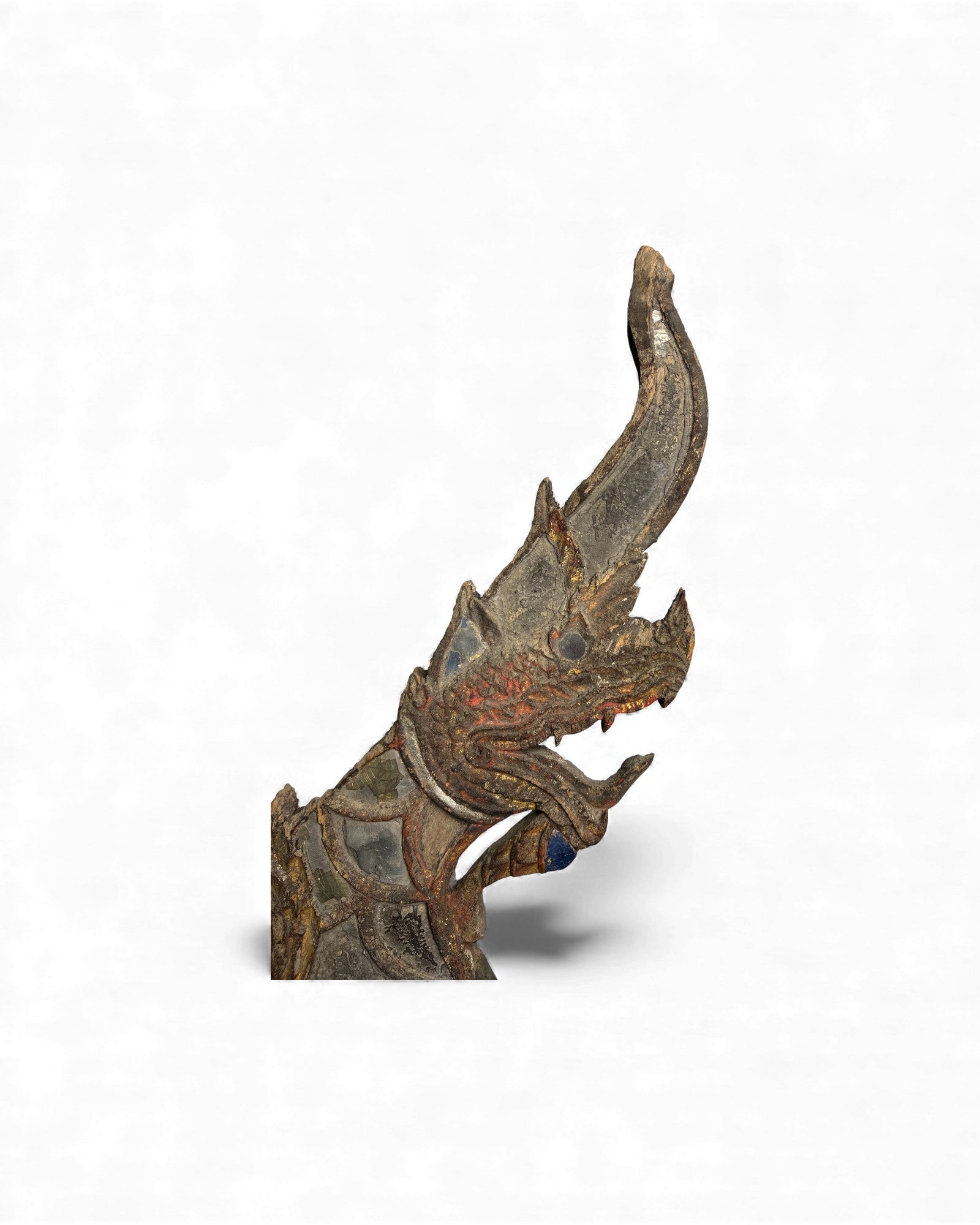 Thai Naga Architectural Finial - Set of 2 - Surround Living - 13