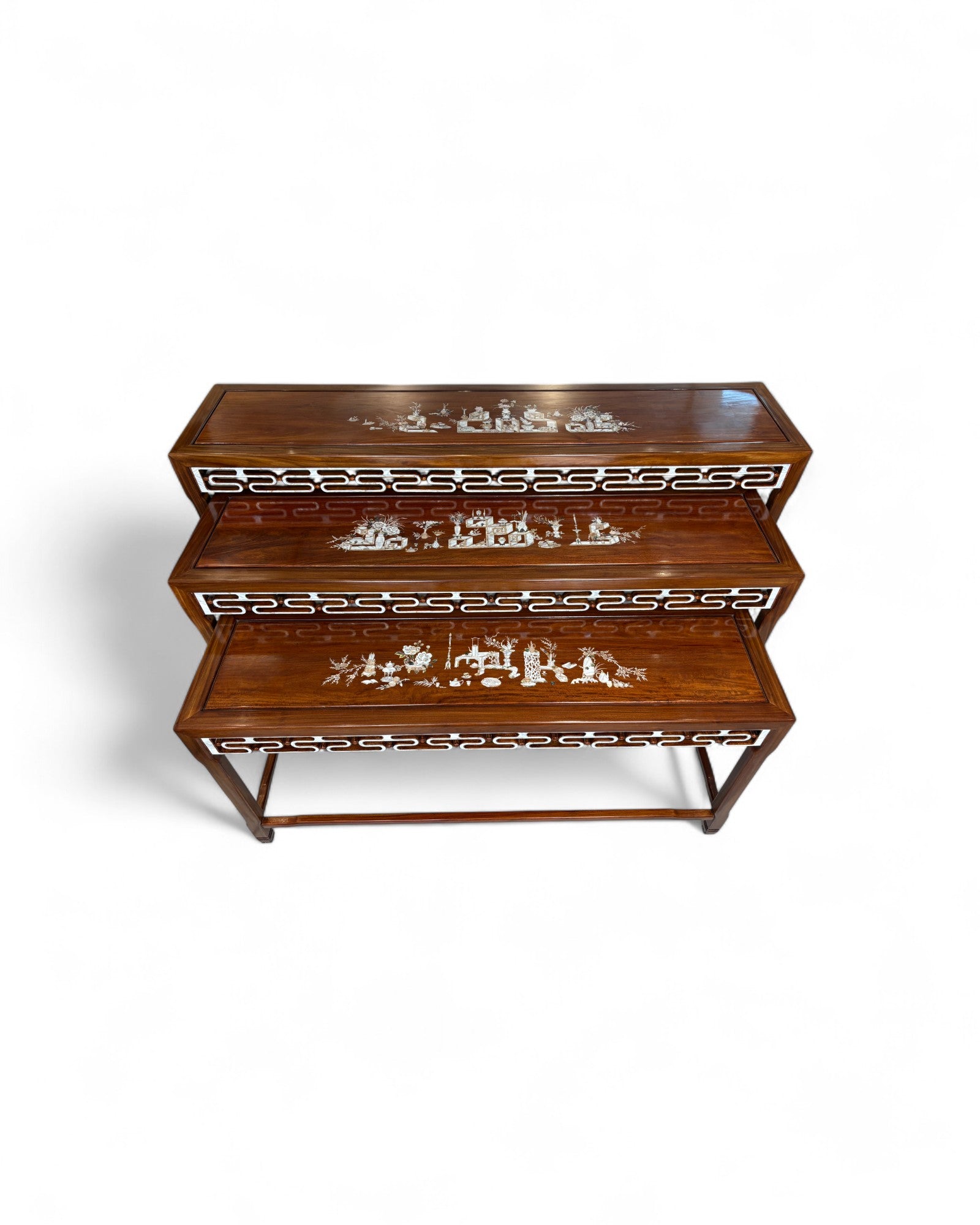 Ming-Style Nesting Console Tables - Set of 3