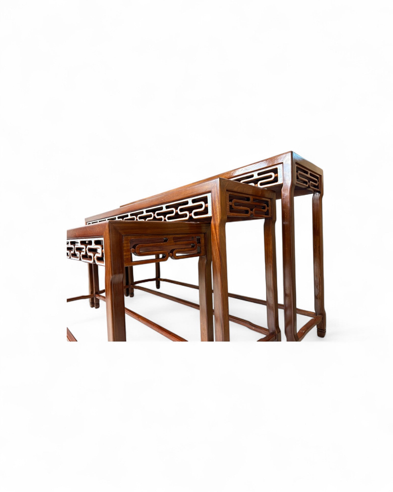 Ming-Style Nesting Console Tables - Set of 3