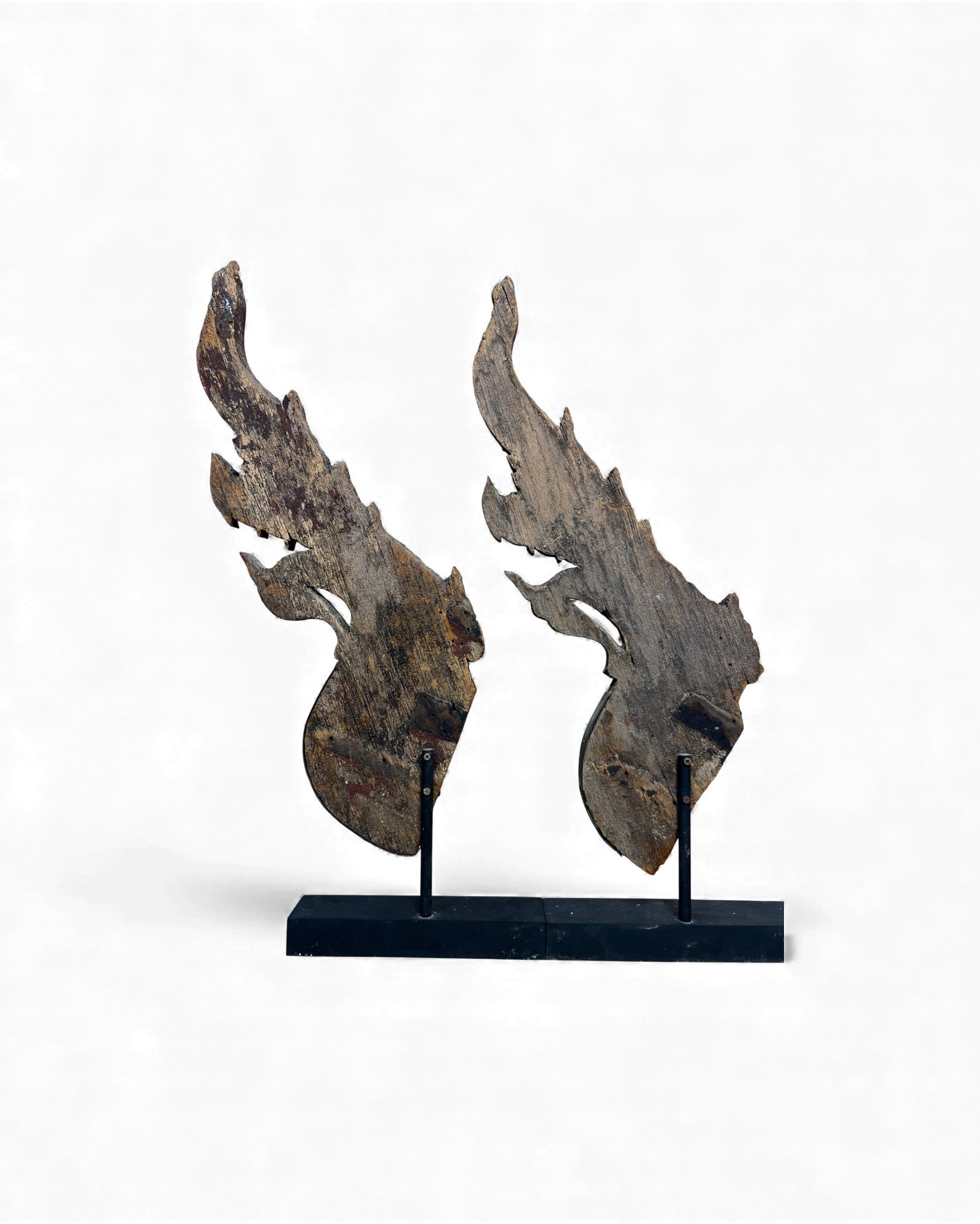 Thai Naga Architectural Finial - Set of 2 - Surround Living - 5