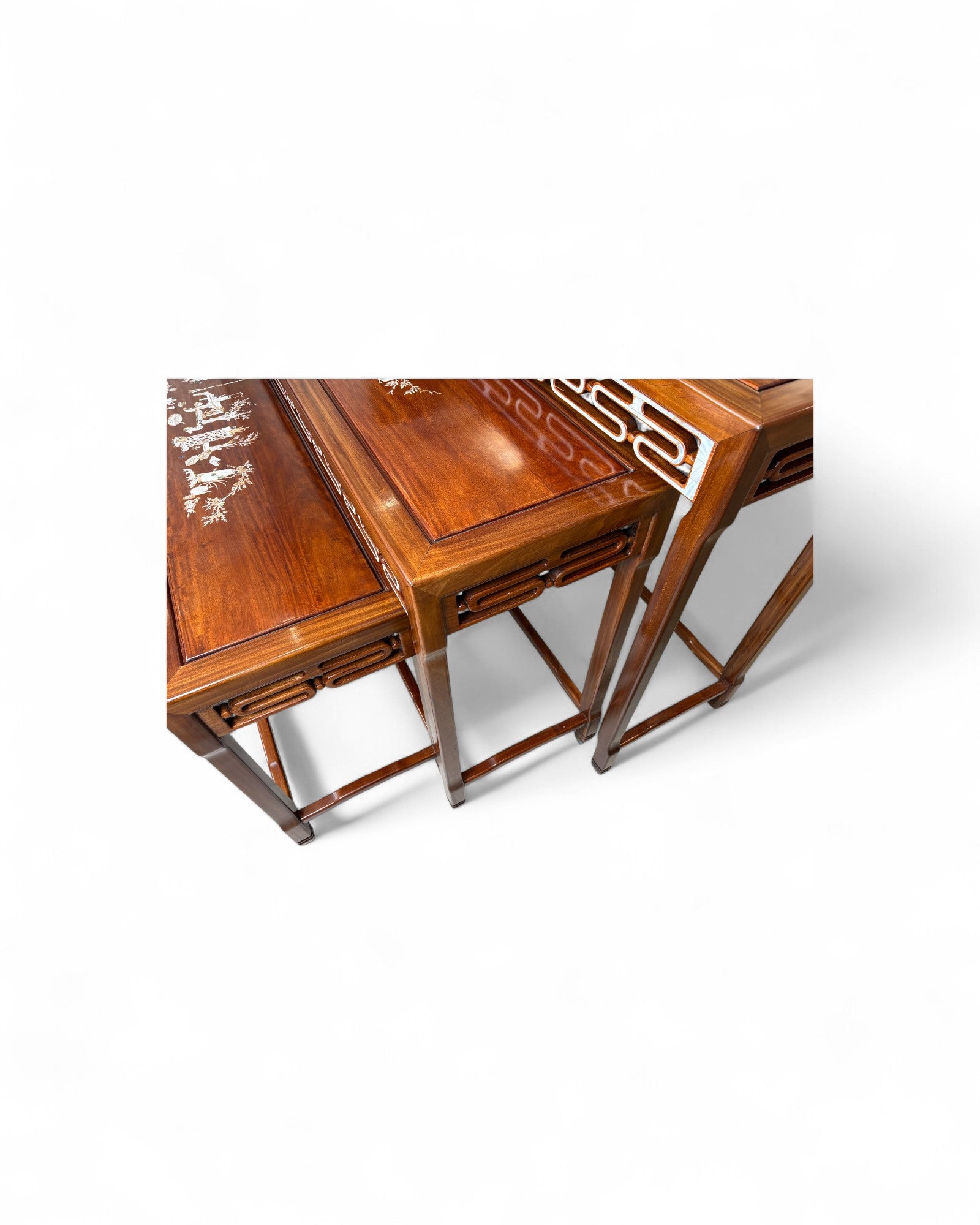 Ming-Style Nesting Console Tables - Set of 3