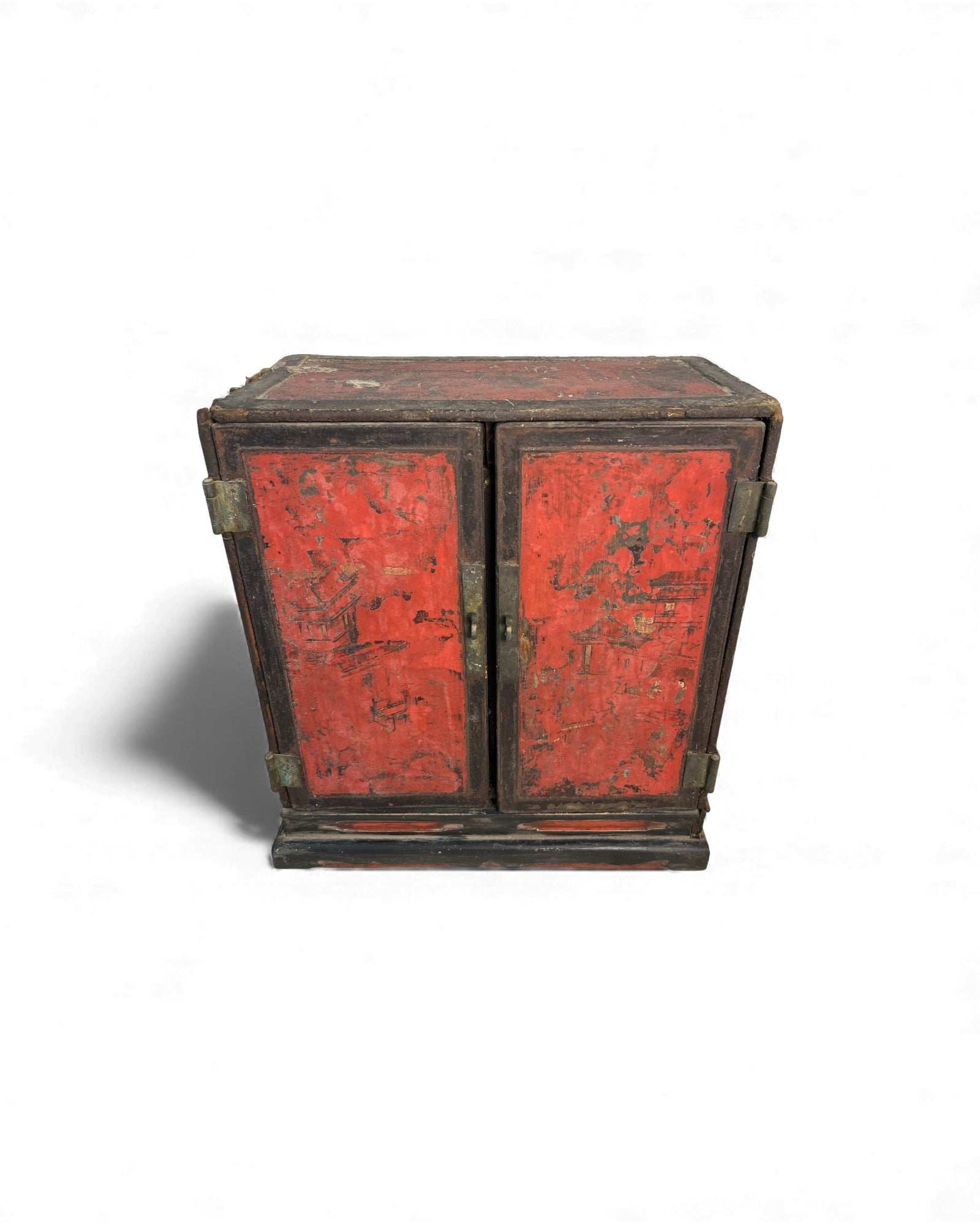 Small Chinese Red - Lacquer Travel Cabinet - Surround Living - 27