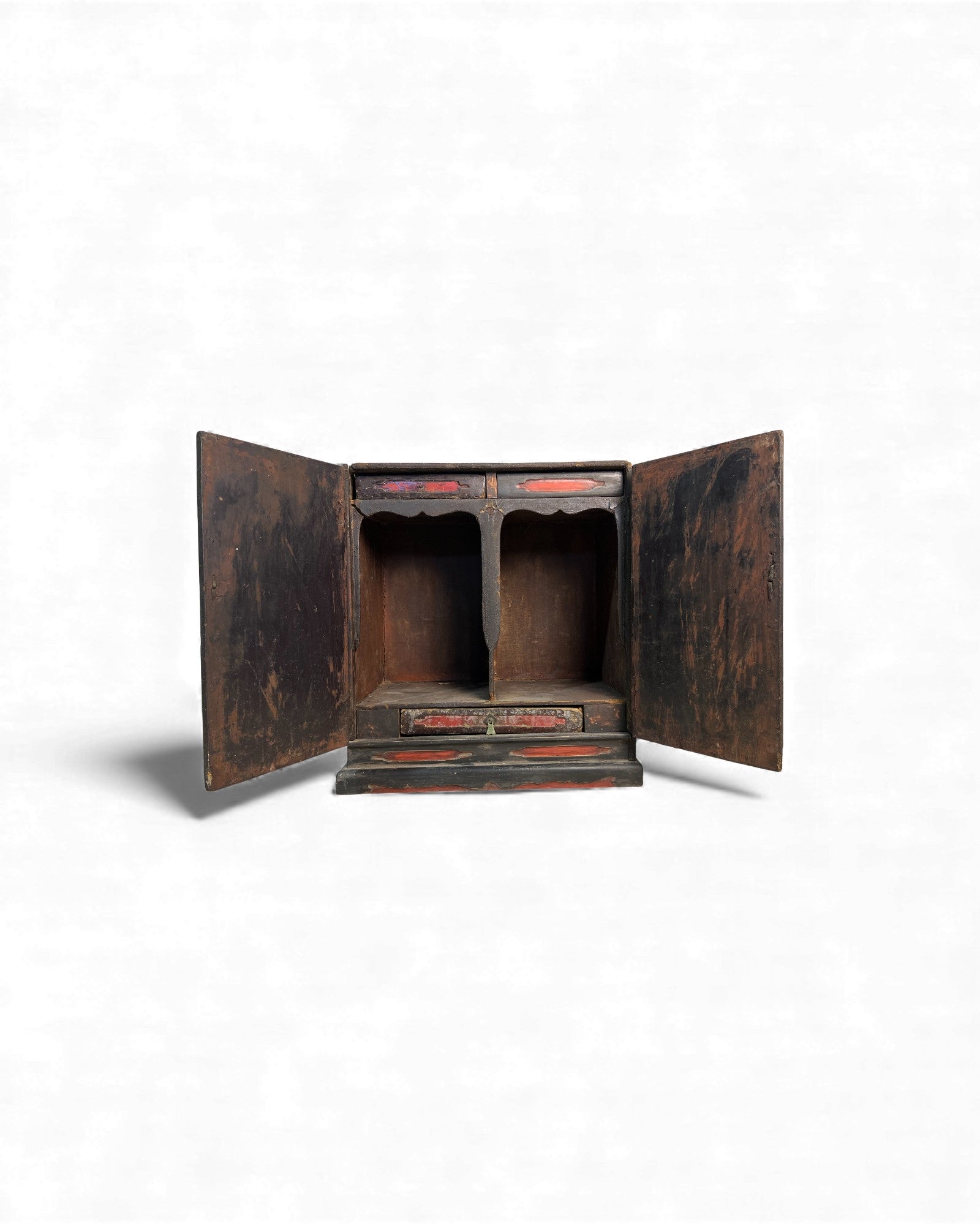 Small Chinese Red - Lacquer Travel Cabinet - Surround Living - 20