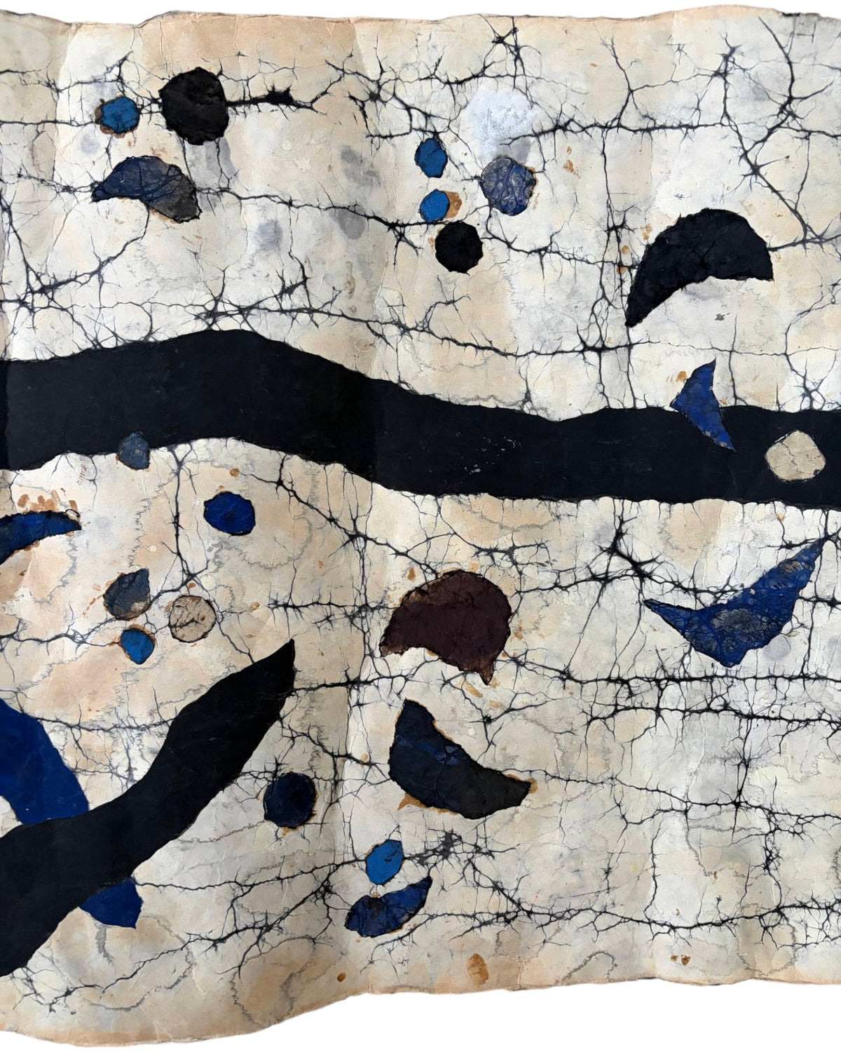 Nebula Abstract Ink Scroll on Washi Paper - by Shigeno Sawada Set of 3 - Surround Living - 7