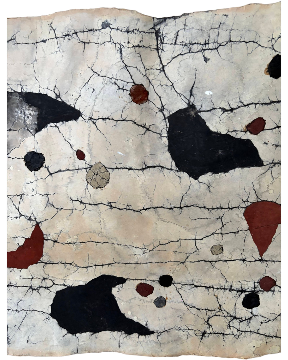 Nebula Abstract Ink Scroll on Washi Paper - by Shigeno Sawada Set of 3 - Surround Living - 16