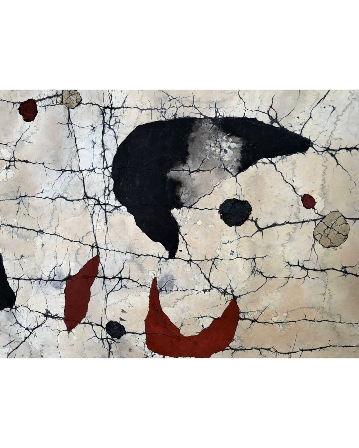 Nebula Abstract Ink Scroll on Washi Paper - by Shigeno Sawada Set of 3 - Surround Living - 23