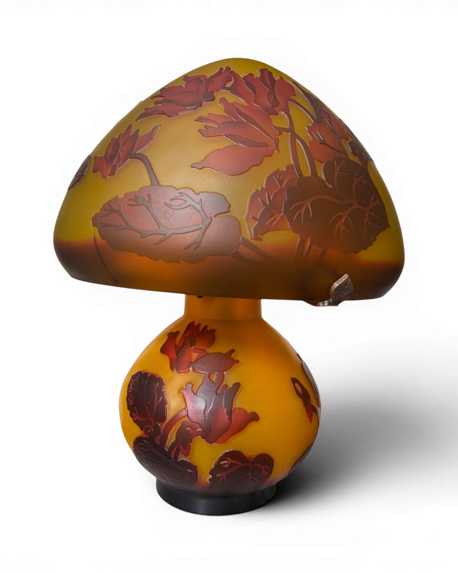 Art Nouveau Cameo Glass Table Lamp
