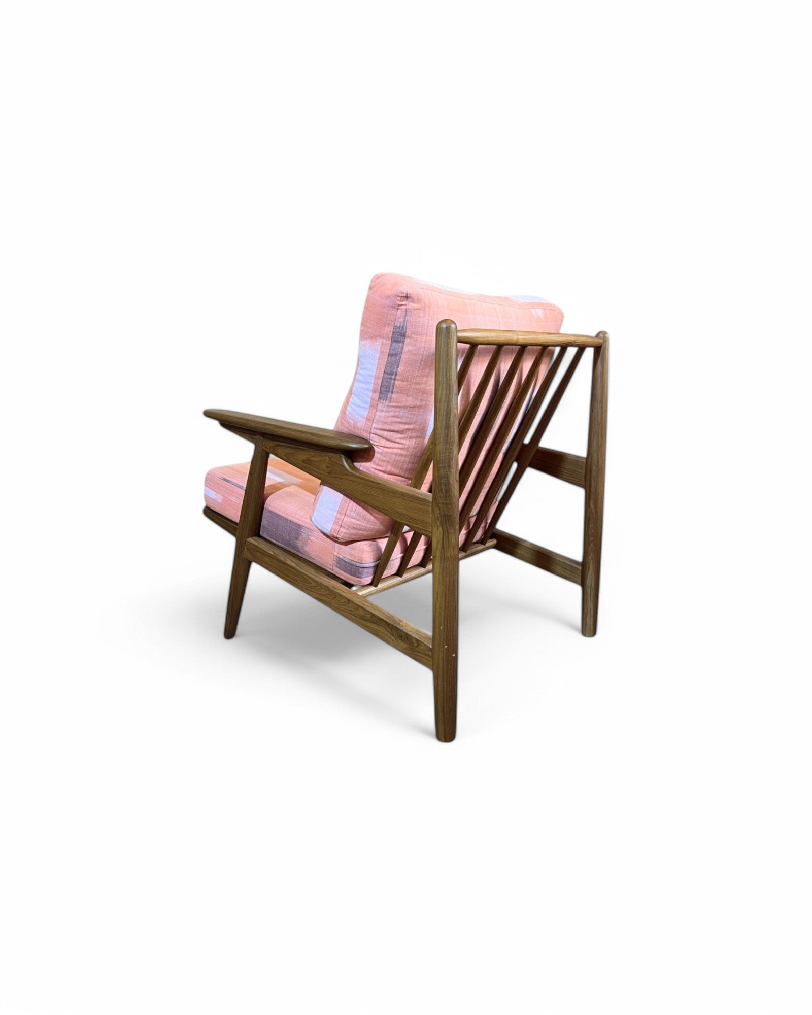 Peachy Thai Weave Teak Wood Armchair