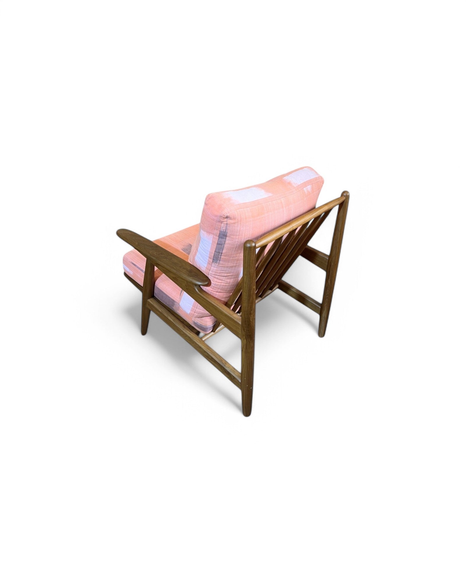 Peachy Thai Weave Teak Wood Armchair