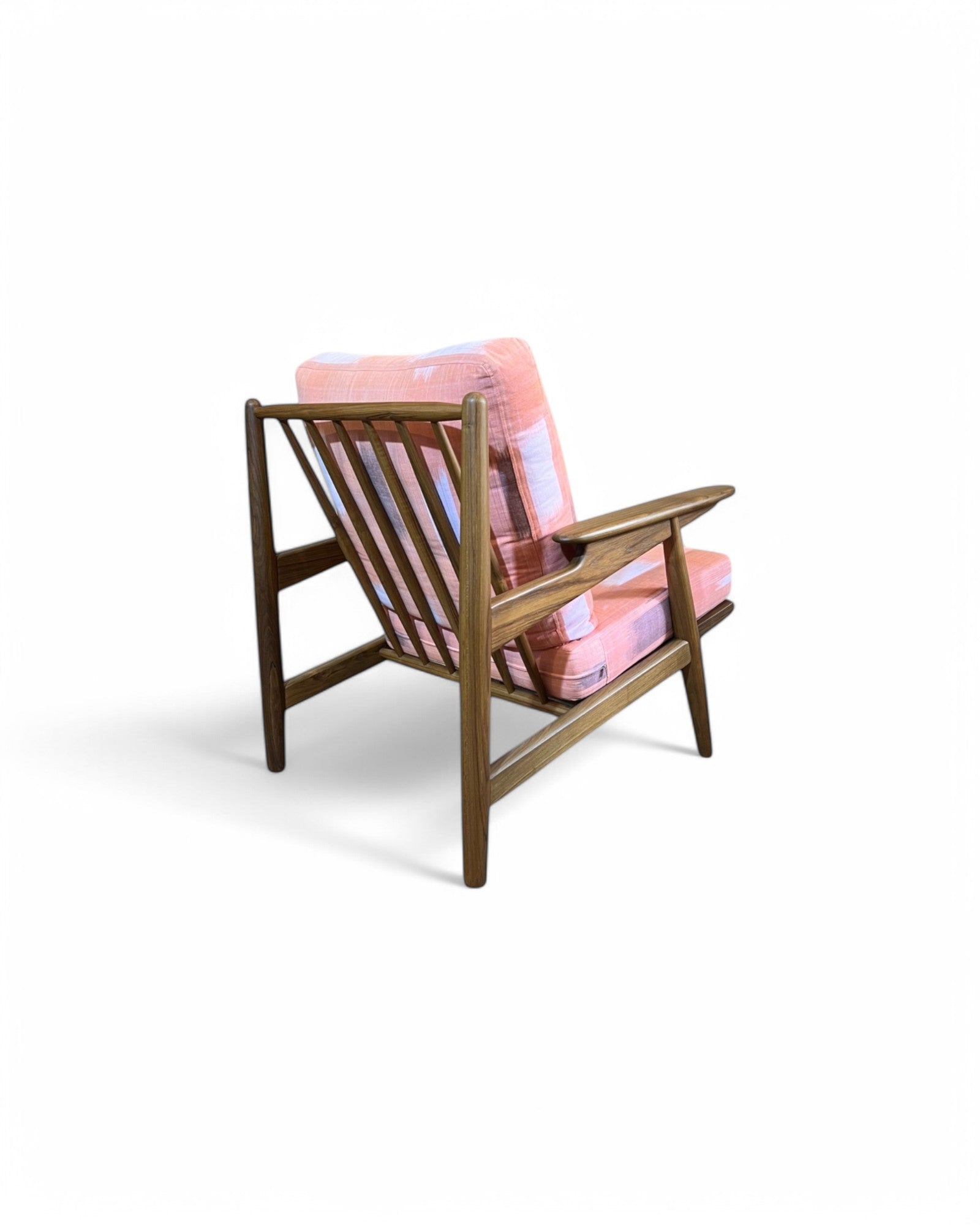 Peachy Thai Weave Teak Wood Armchair