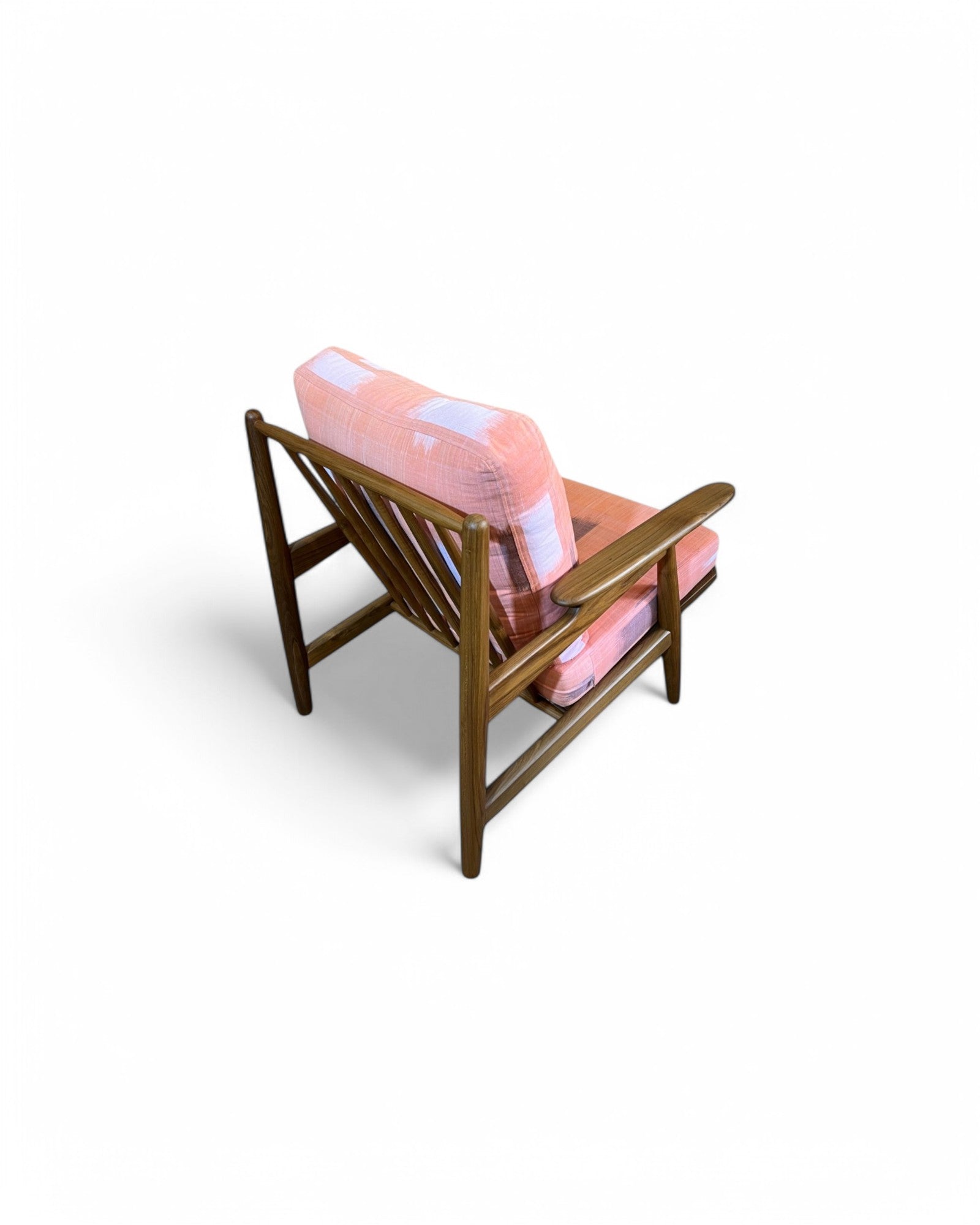Peachy Thai Weave Teak Wood Armchair