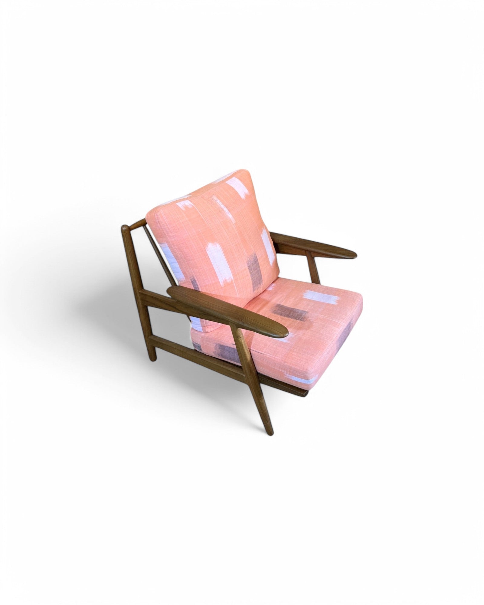 Peachy Thai Weave Teak Wood Armchair