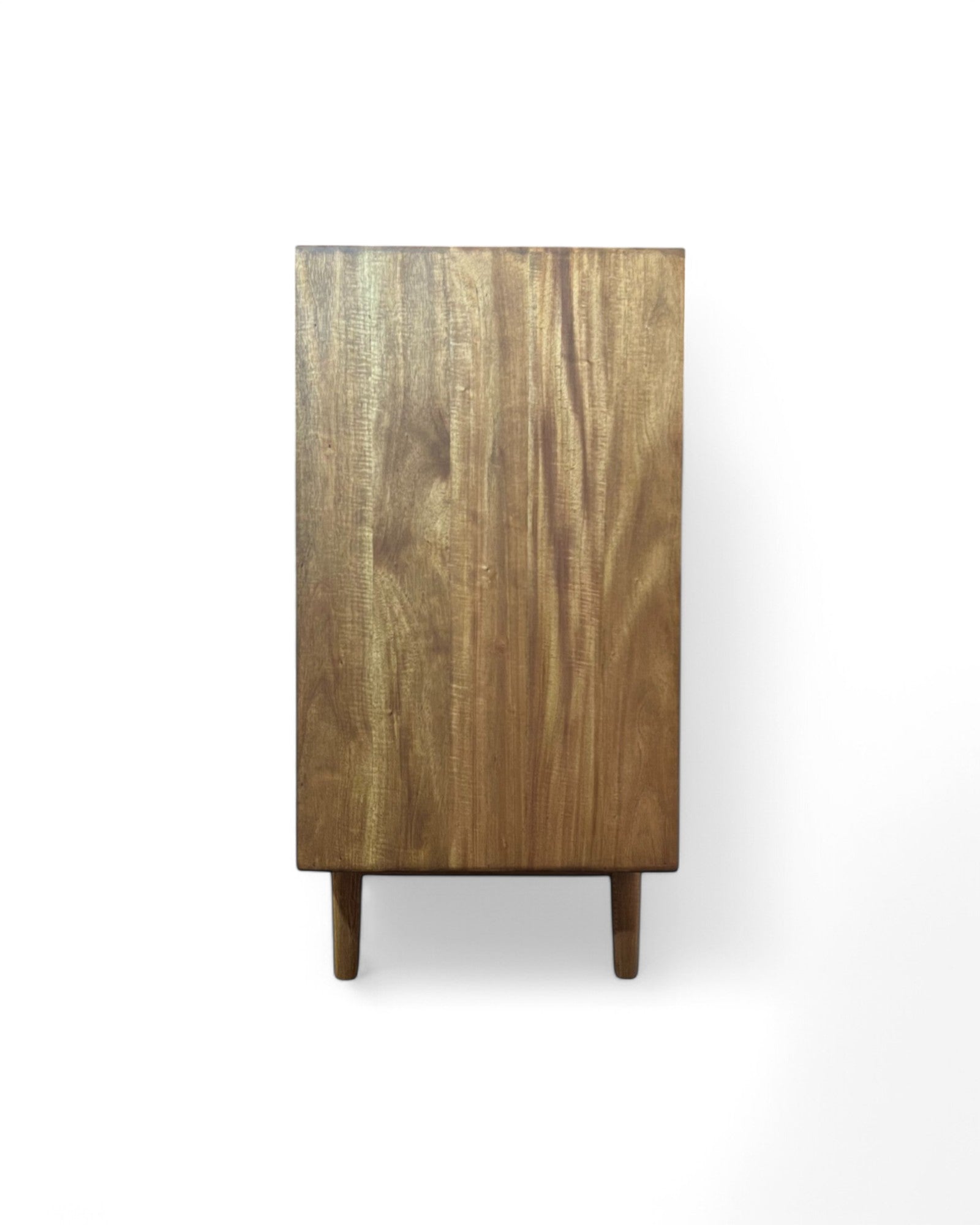 Sadao Wood Diamond Weave Rattan Low Sideboard