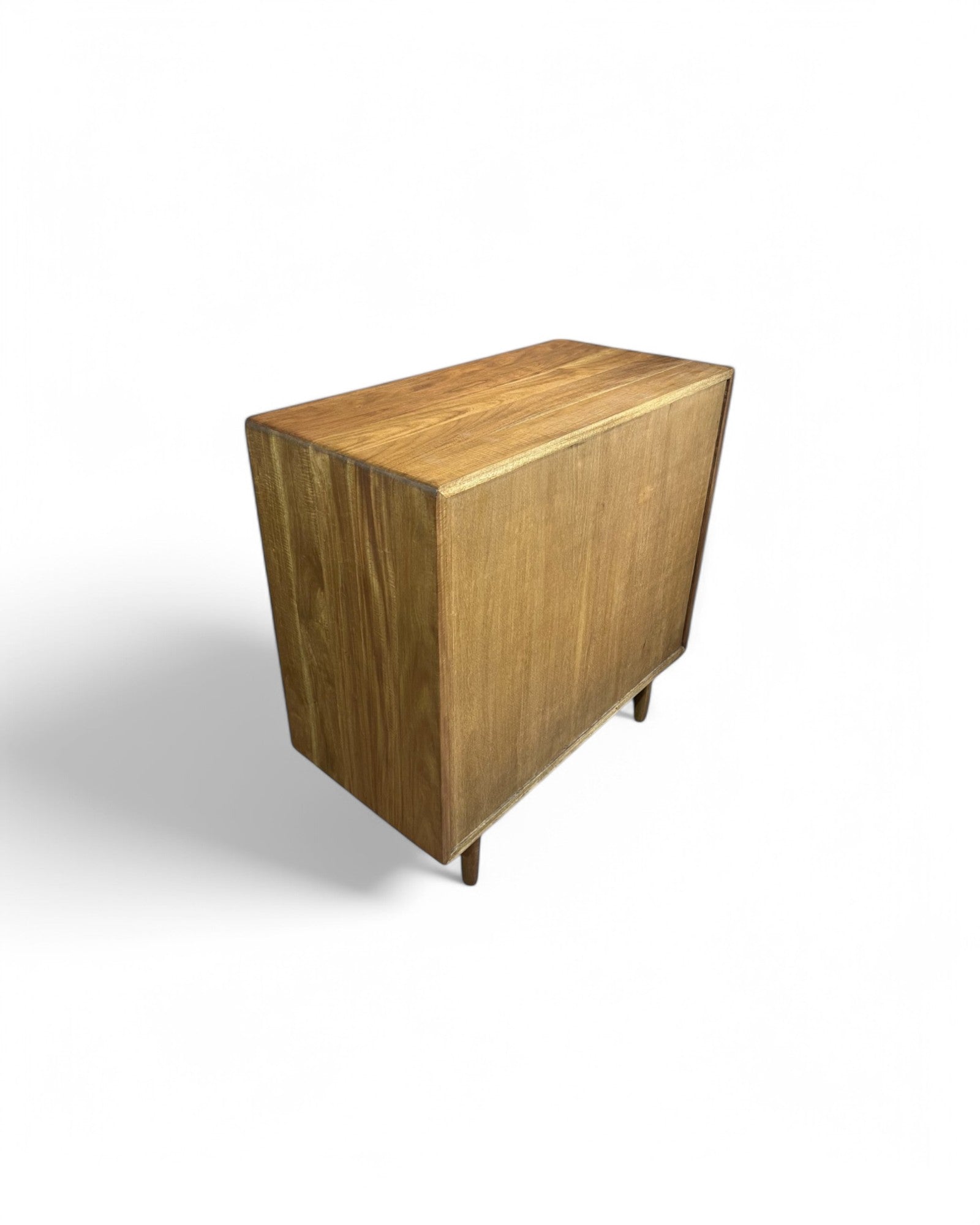 Sadao Wood Diamond Weave Rattan Low Sideboard