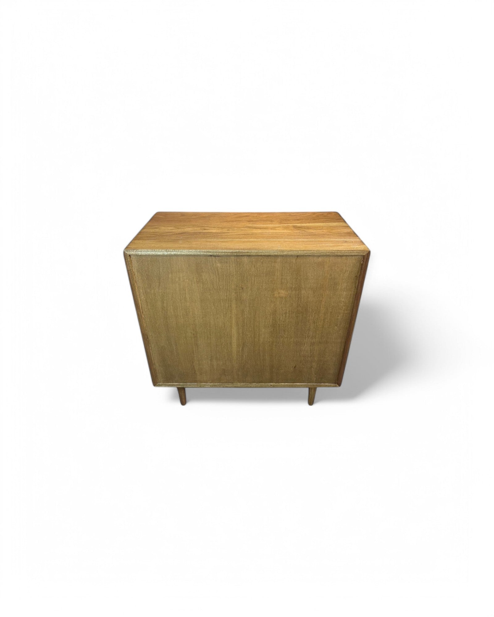 Sadao Wood Diamond Weave Rattan Low Sideboard