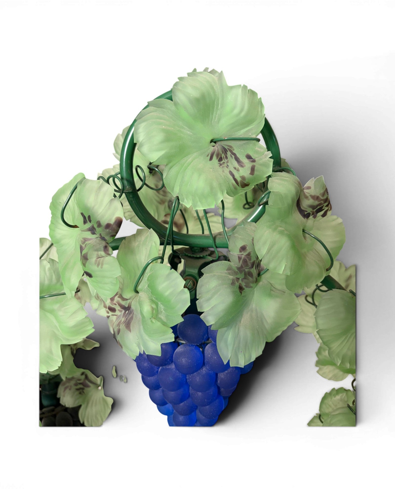 Vintage Murano Glass Fruit Basket Lamp
