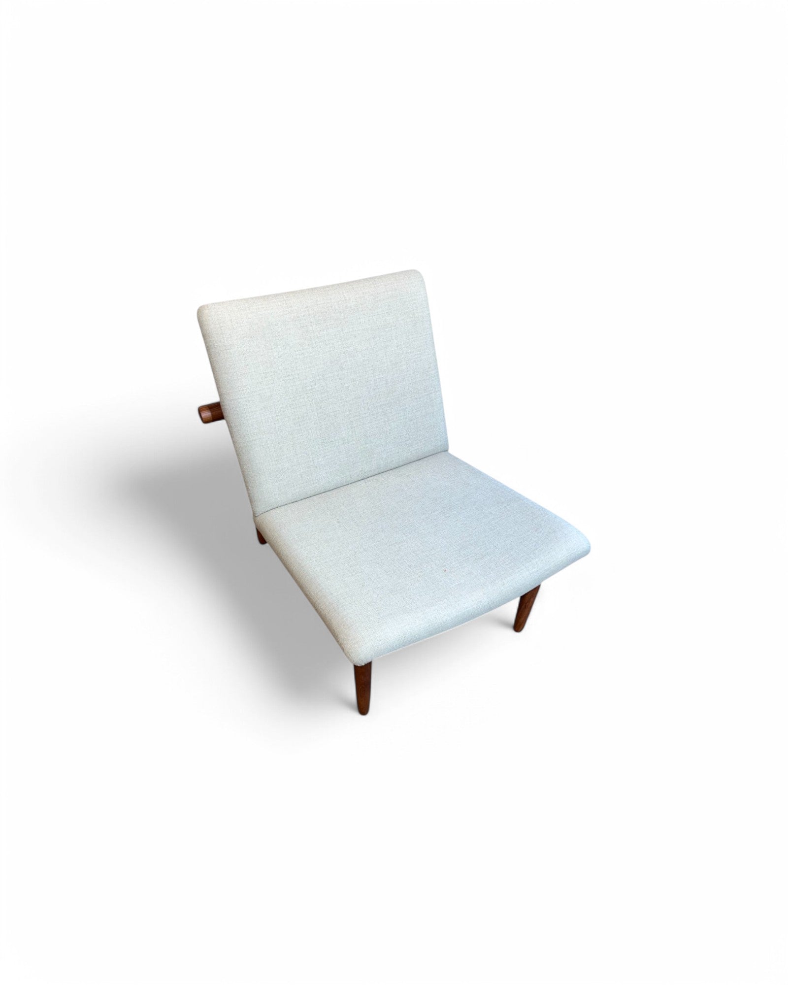 Cream Kokoro T Frame Rosewood Lounge Chair