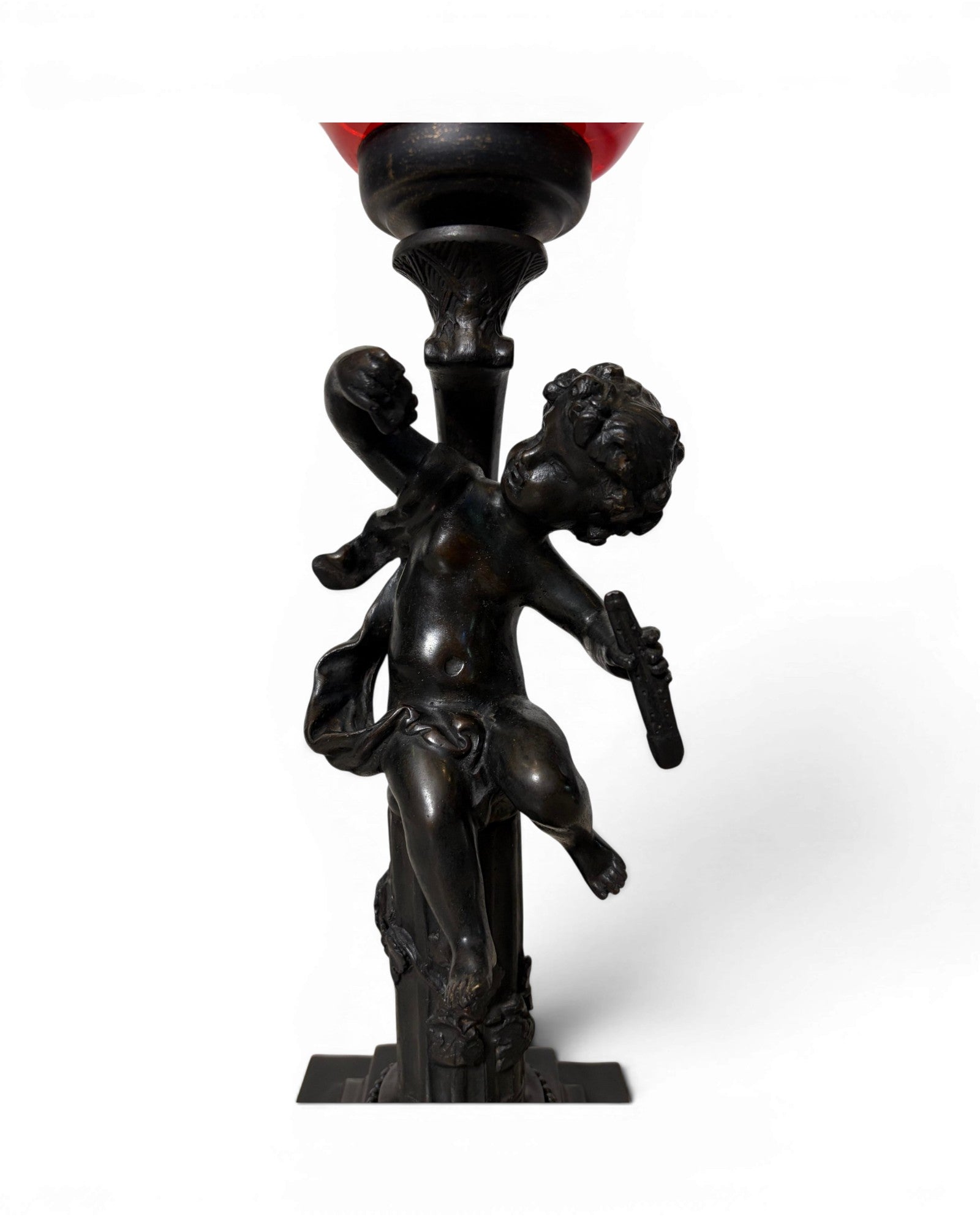 Murano Glass Cherub Table Lamp
