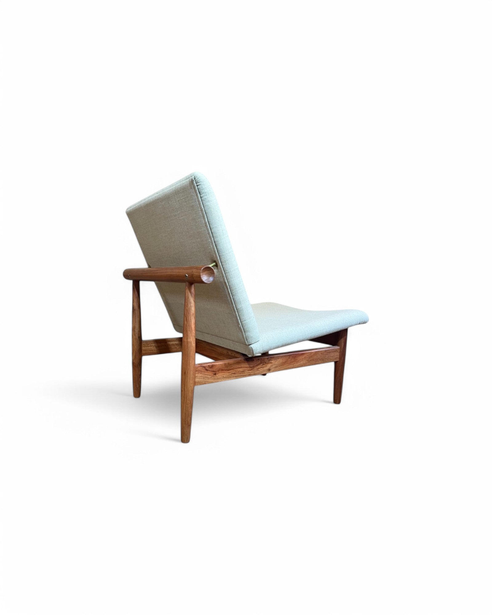Cream Kokoro T Frame Rosewood Lounge Chair