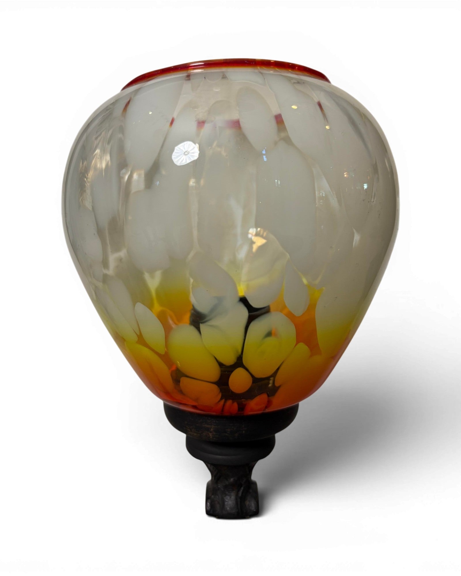 Murano Glass Cherub Table Lamp